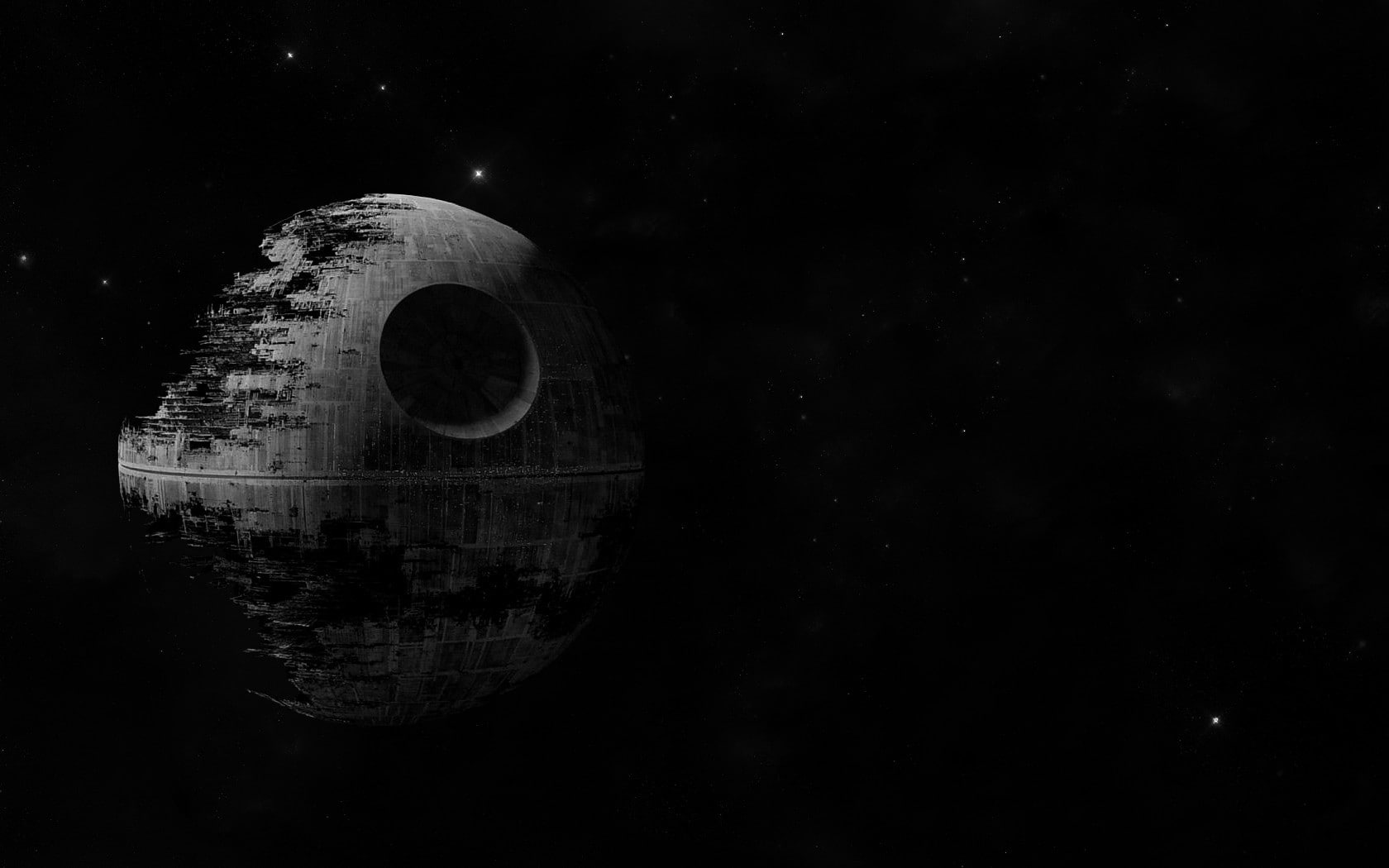 astronomy, architecture, hole, planet - space, Star Wars: Episode VI The Return Of The Jedi, built structure, outdoors, dark, night, no people, sphere, HD Wallpaper