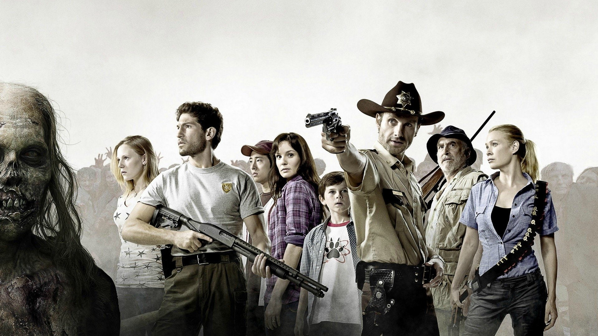 Amy Harrison, string instrument, plucking an instrument, TV Show, musician, Glenn Rhee, Andrew Lincoln, young adult, Lori Grimes, singing, men, Rick Grimes, HD Wallpaper