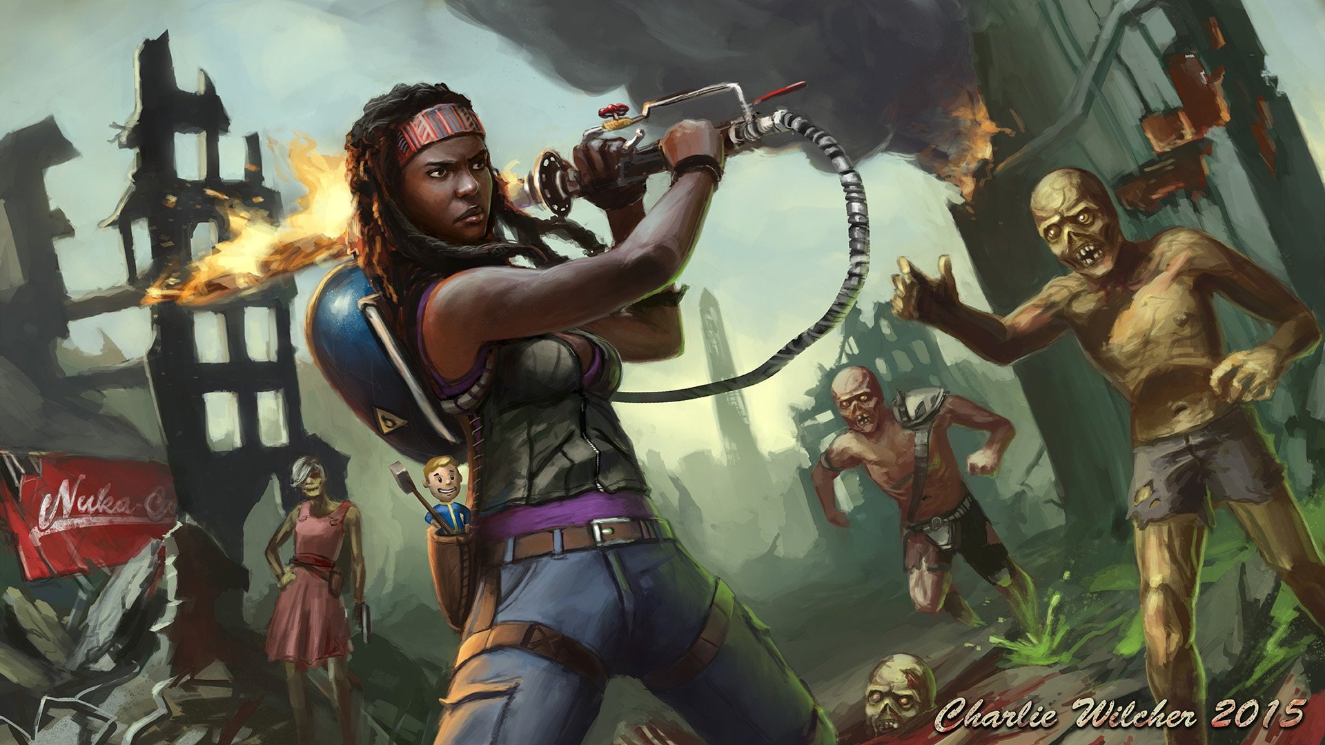TV Show, 1080P, The Walking Dead, Michonne (The Walking Dead), HD Wallpaper