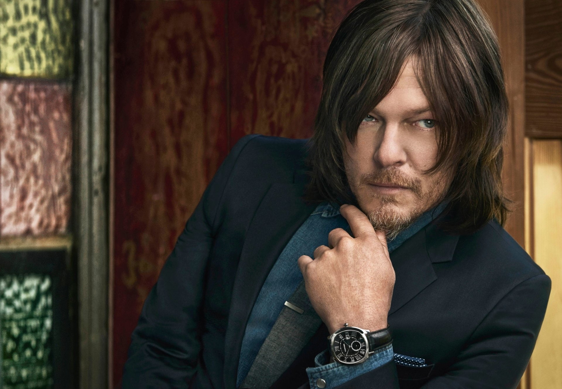 American, 1080P, Blue Eyes, Celebrity, Actor, Norman Reedus, HD Wallpaper