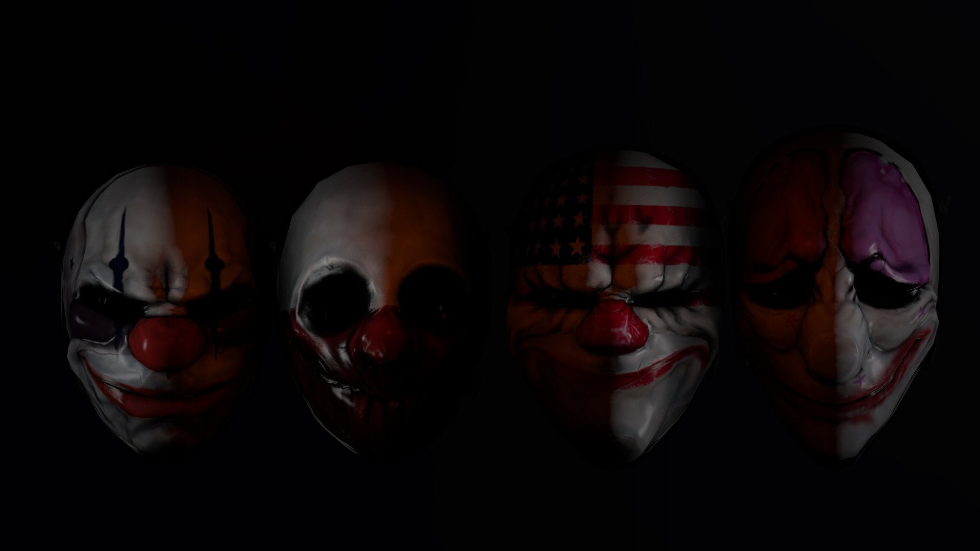 Payday, Chains (Payday), Payday 2, Dallas (Payday), Wolf (Payday), Houston (Payday), 1080P, HD Wallpaper