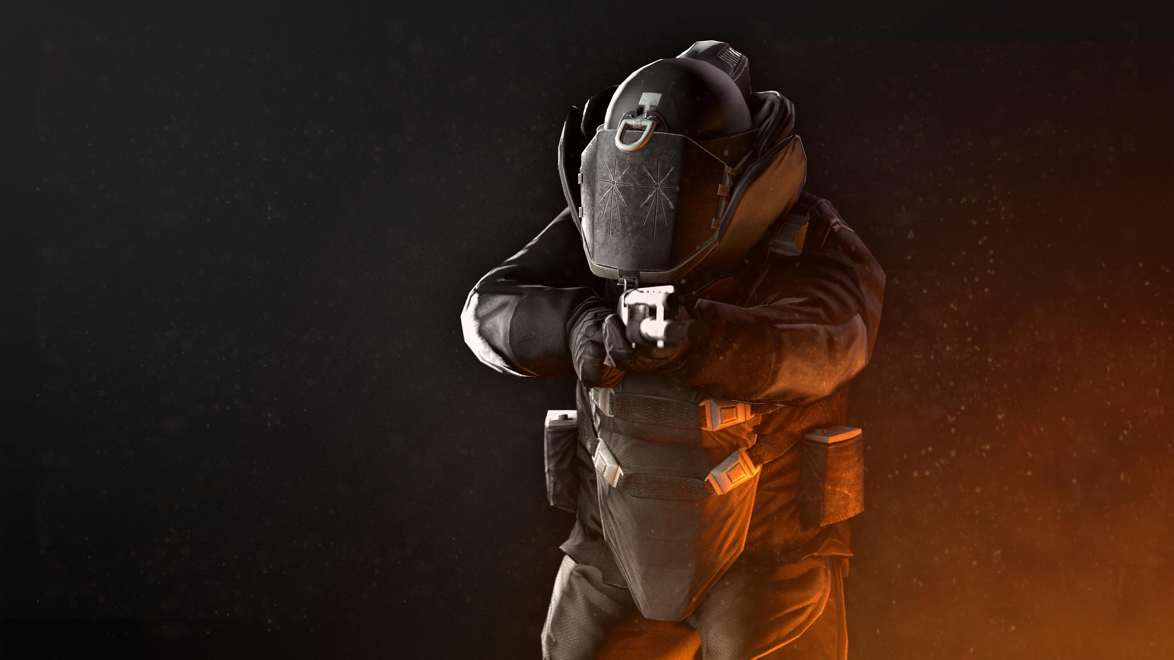 unrecognizable person, Payday 2, protective mask - workwear, illustration, standing, Source Filmmaker, helmet, one person, protection, gas mask, obscured face, HD Wallpaper
