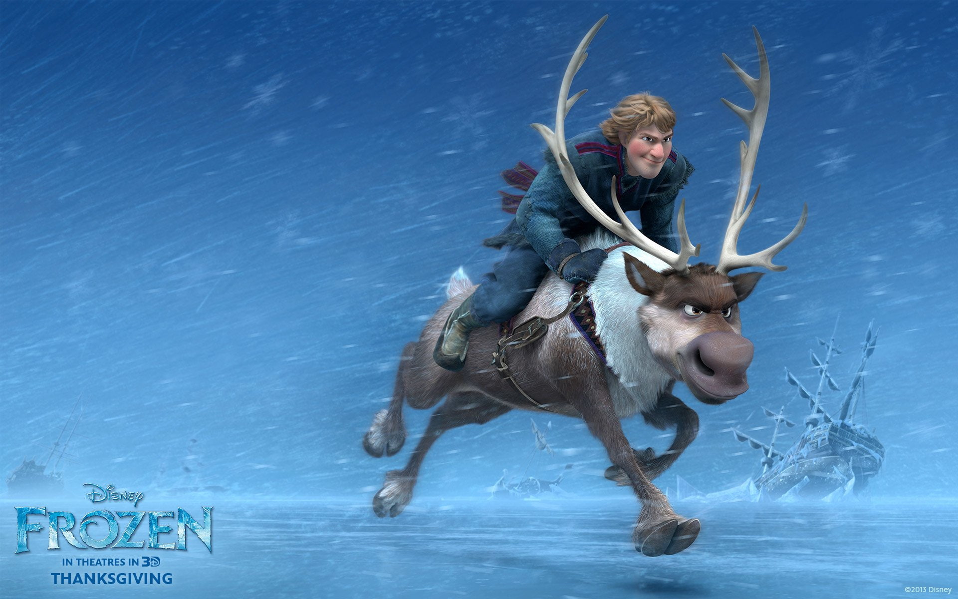 Frozen, Frozen (Movie), 1080P, Sven (Frozen), Kristoff (Frozen), Movie, HD Wallpaper
