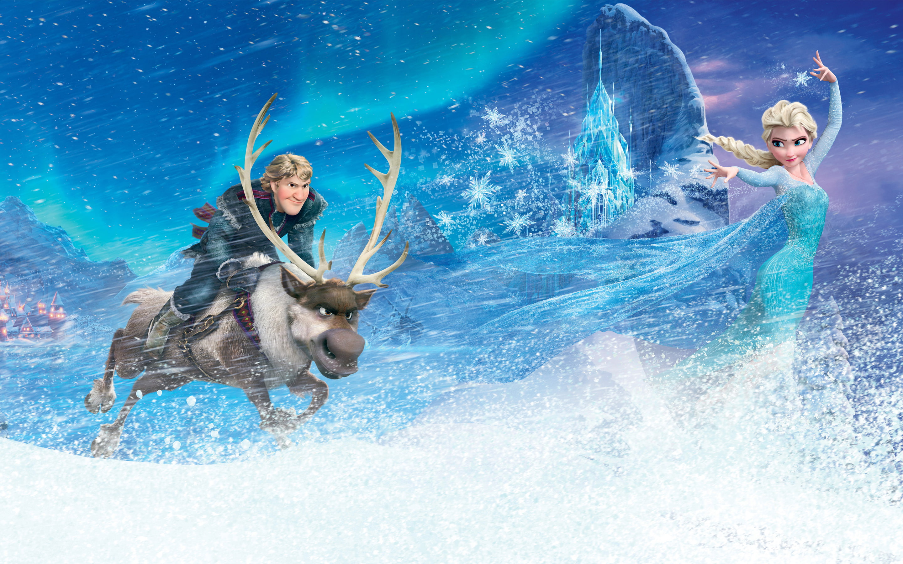 Frozen, 2K, Elsa, Kristoff, HD Wallpaper