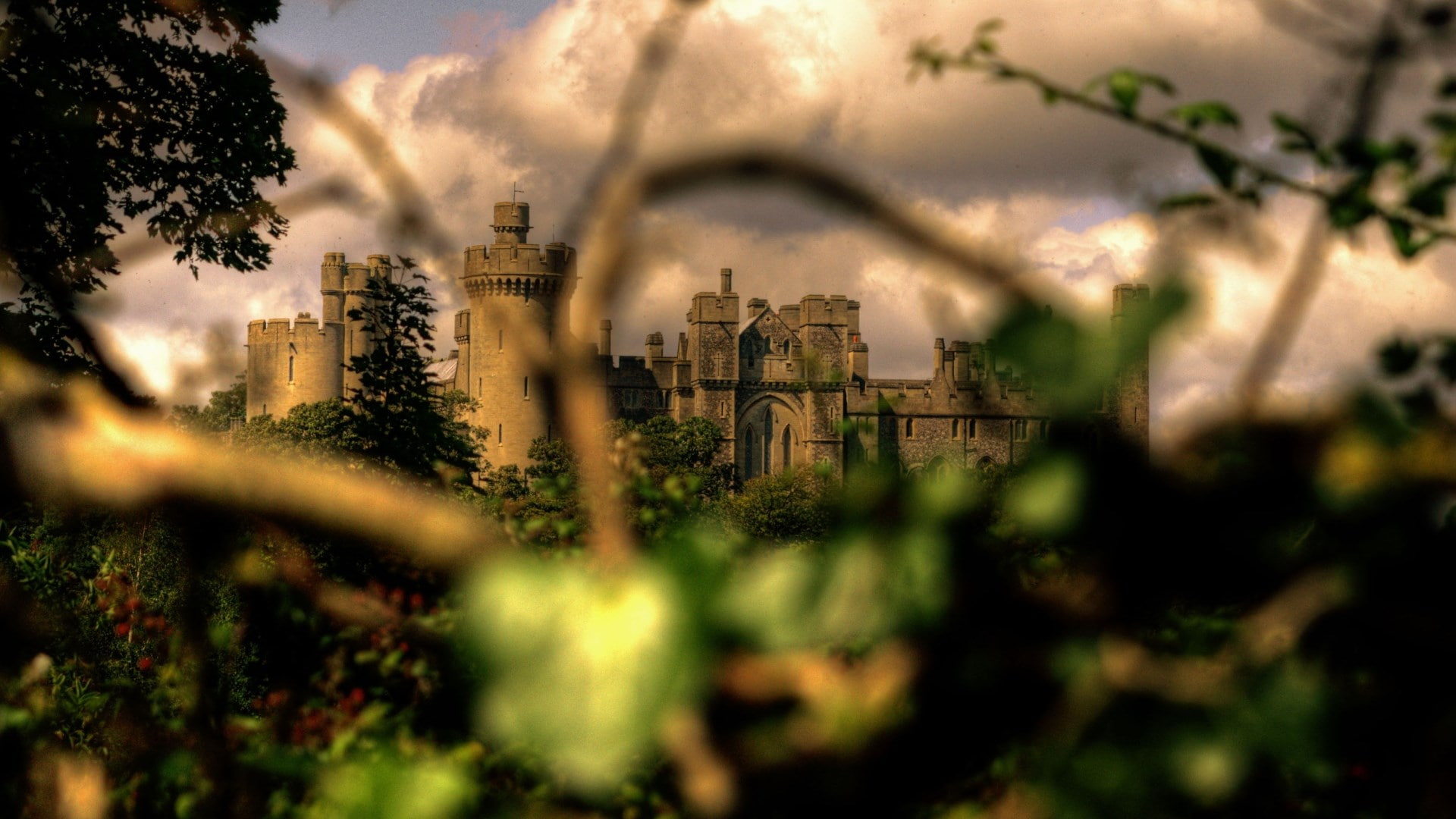 skyscraper, building, city, cityscape, travel destinations, arundel castle, selective focus, growth, office building exterior, cloud - sky, no people, building exterior, HD Wallpaper