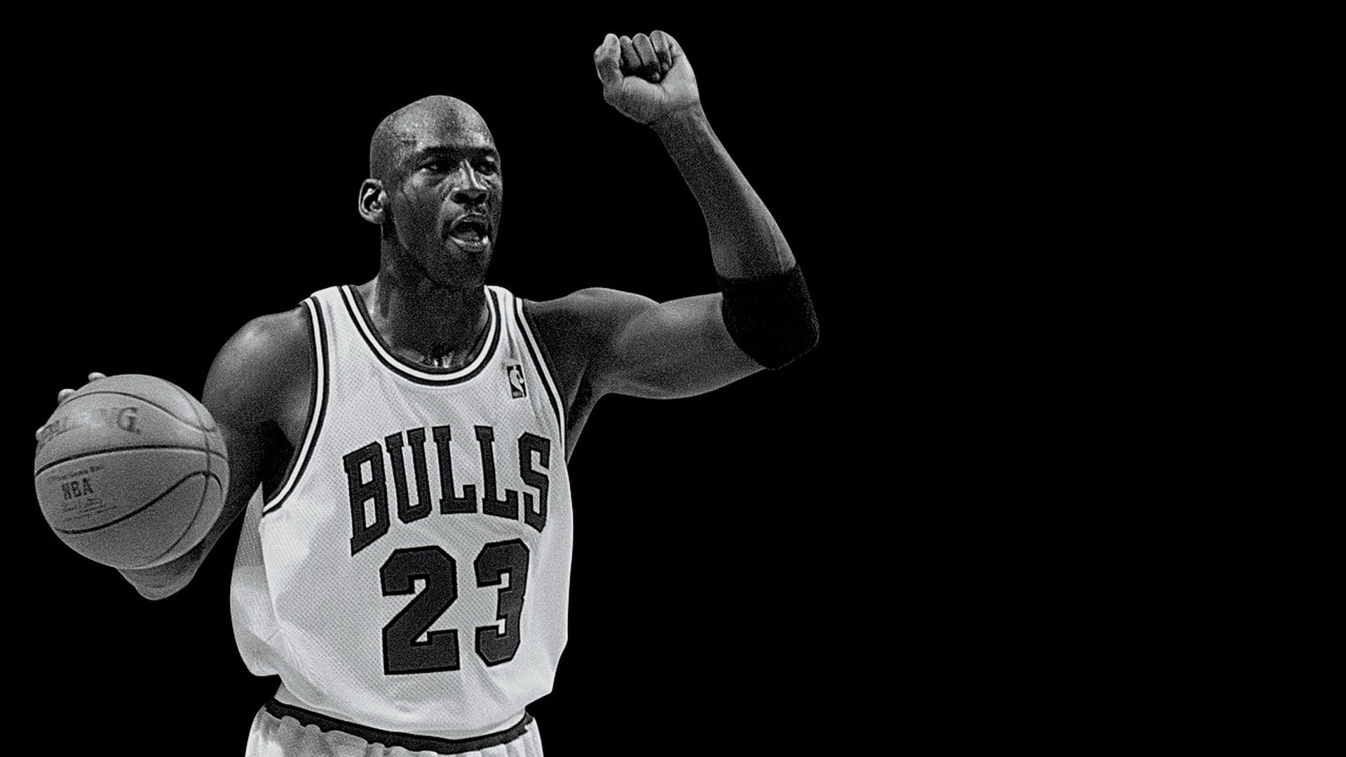 black, hd, michael, bw, photo, basketball, jordan, 1080P, grayscale, sports, HD Wallpaper