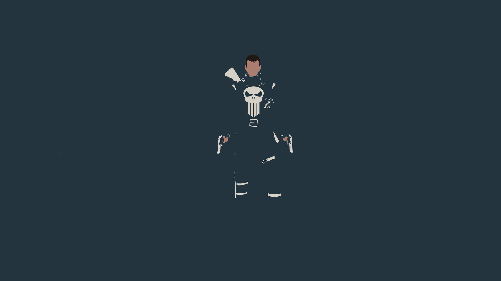 1080P, hd, cartoon/comic, punisher, HD Wallpaper