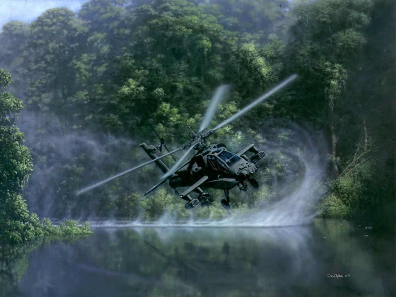 apache, x, hd, Military, aircraft, 720P, art, vehicles, helicopters, ah, artwork, HD Wallpaper
