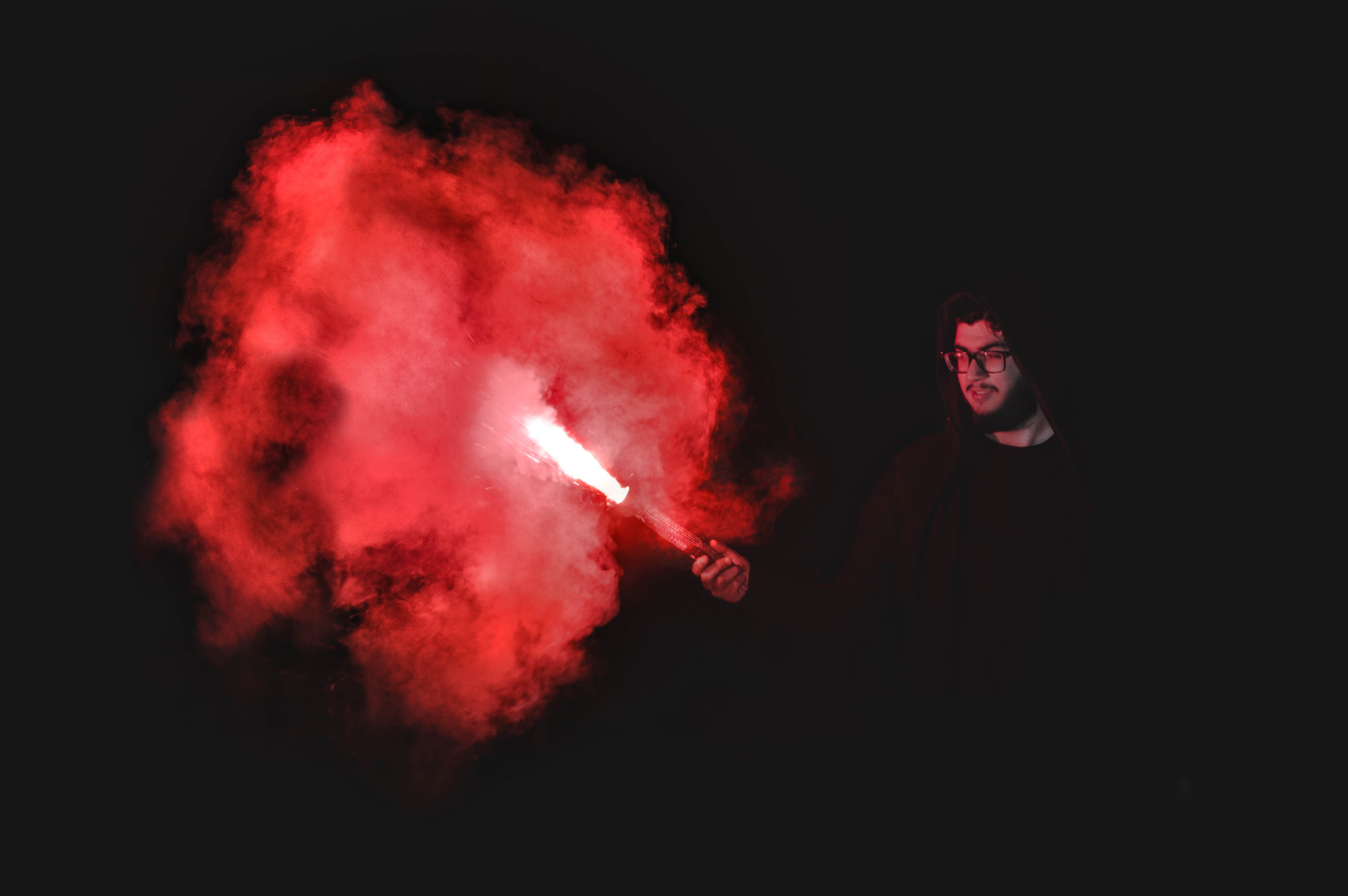 dark, astronomy, adult, shouting, people, close-up, space, night, front view, light, emotion, smoke - physical structure, motion, guy, indoors, person, HD Wallpaper