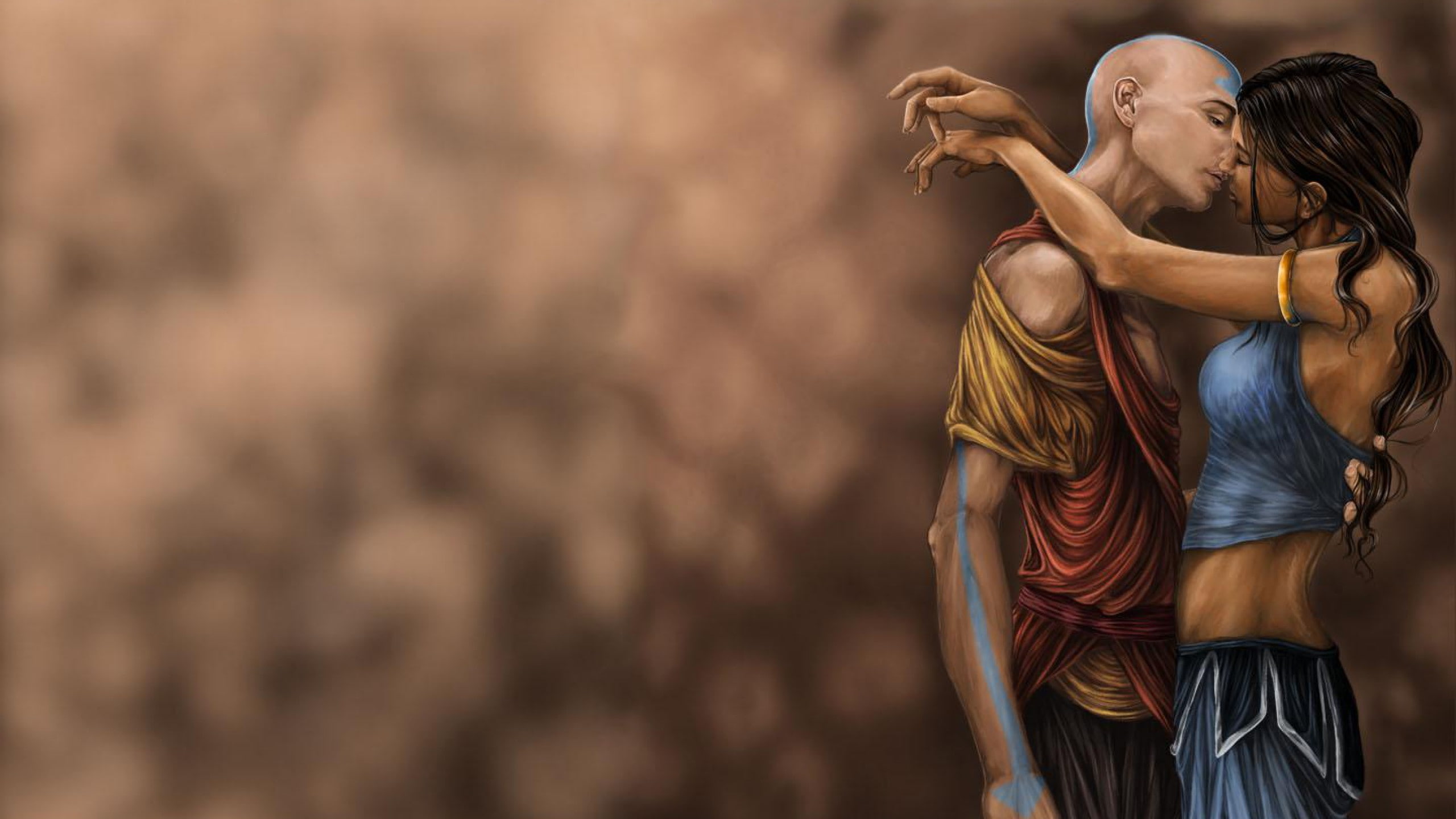 Katara, Avatar: The Last Airbender, 2K, Aang, HD Wallpaper