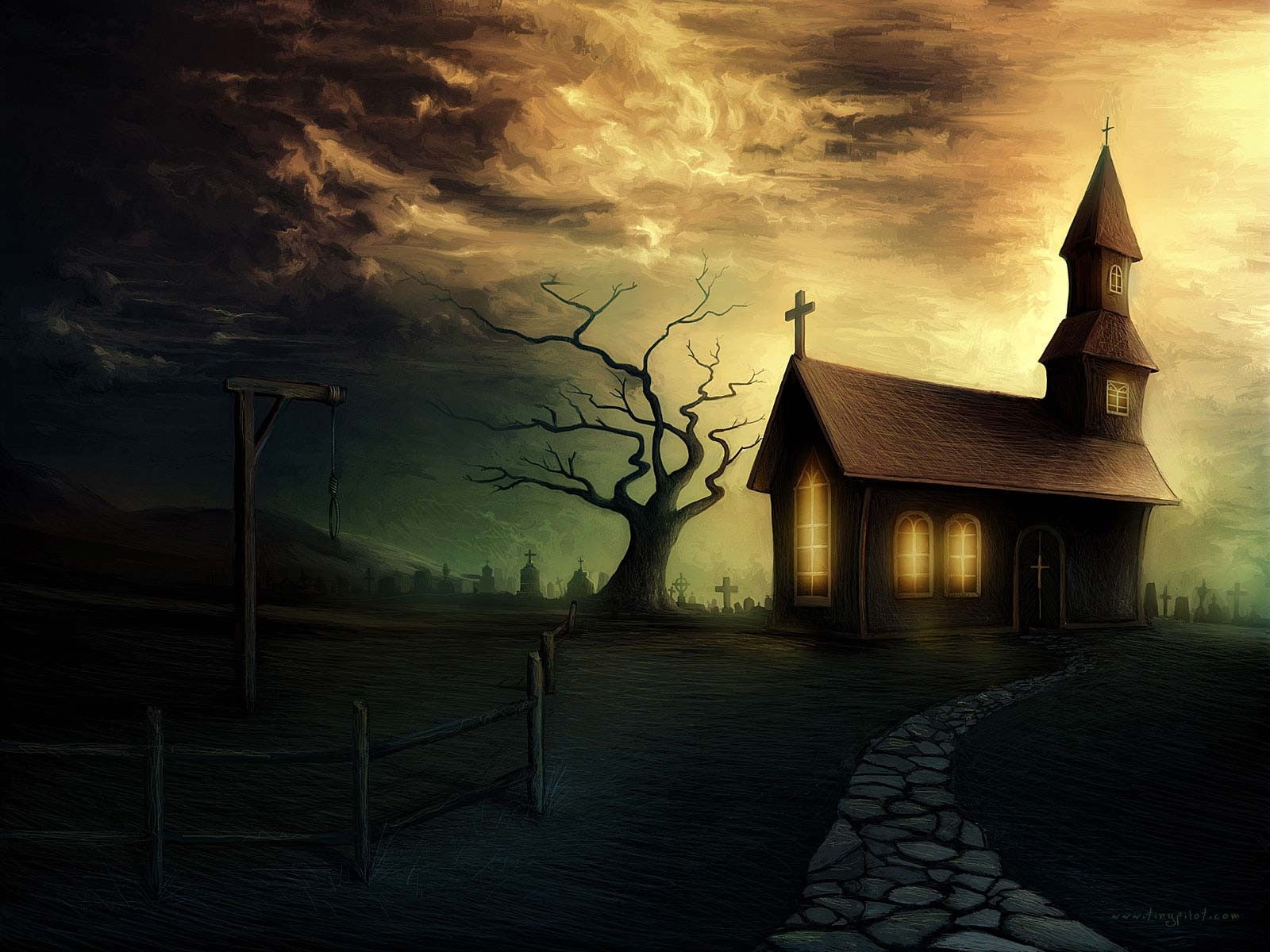 religion, belief, house, sunset, nature, built structure, cloud - sky, environment, 720P, dark, building, building exterior, no people, place of worship, HD Wallpaper