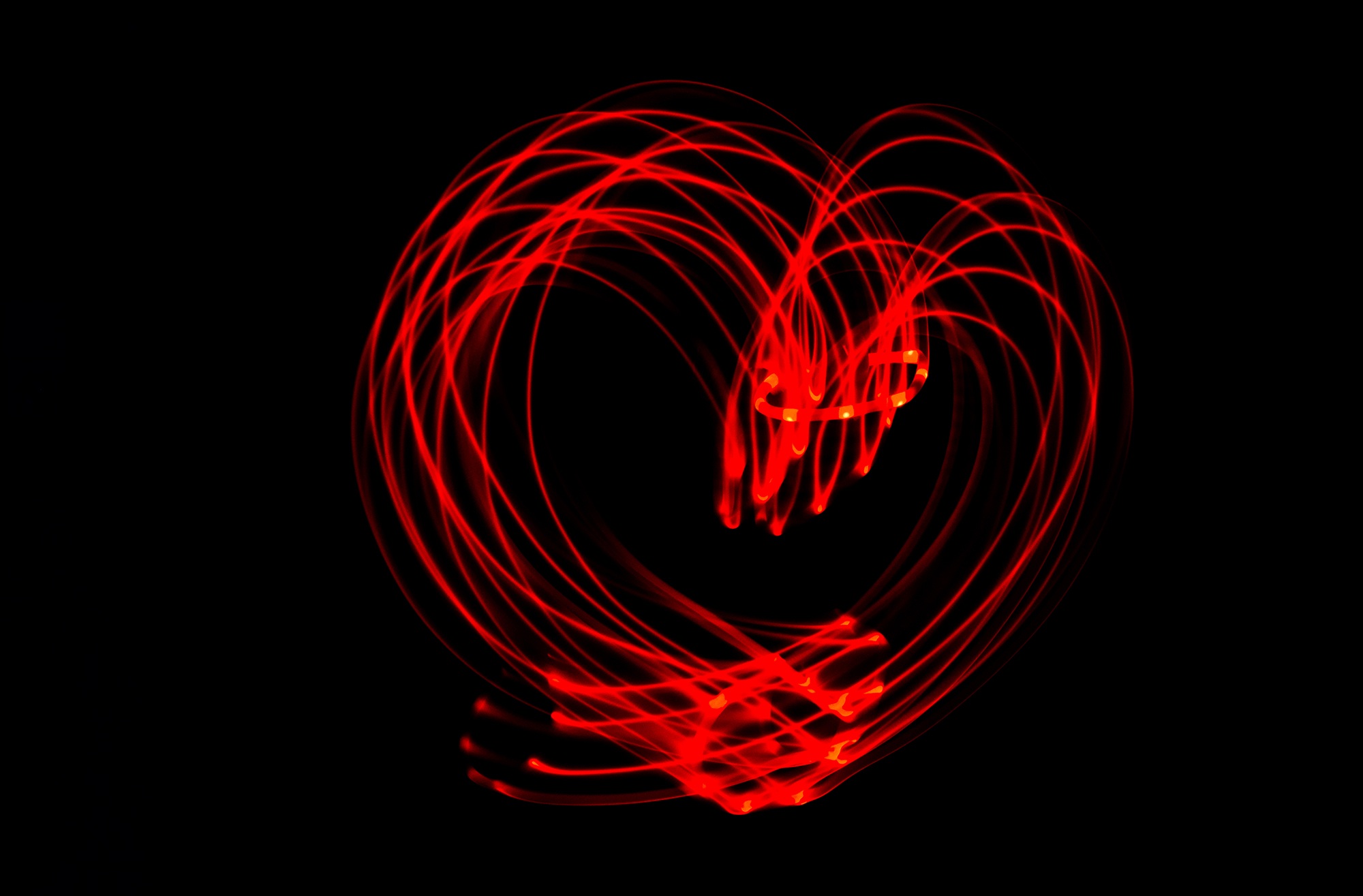 light pipe, led light, black background, long exposure, motion, paint, art and craft, romance, current, light emitting diodes, light - natural phenomenon, HD Wallpaper