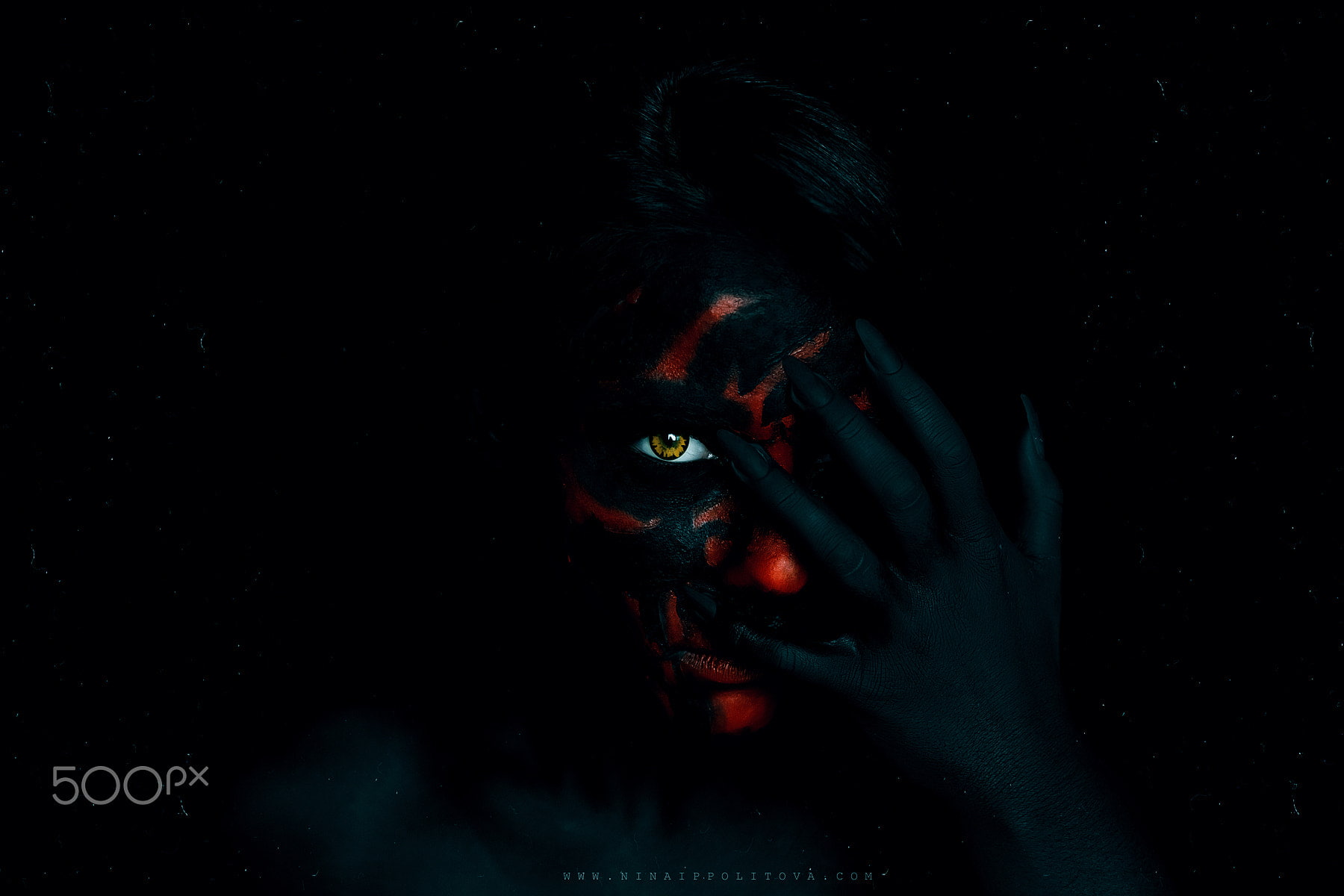 dark, Shirø Igarashi, face, 720P, women, HD Wallpaper