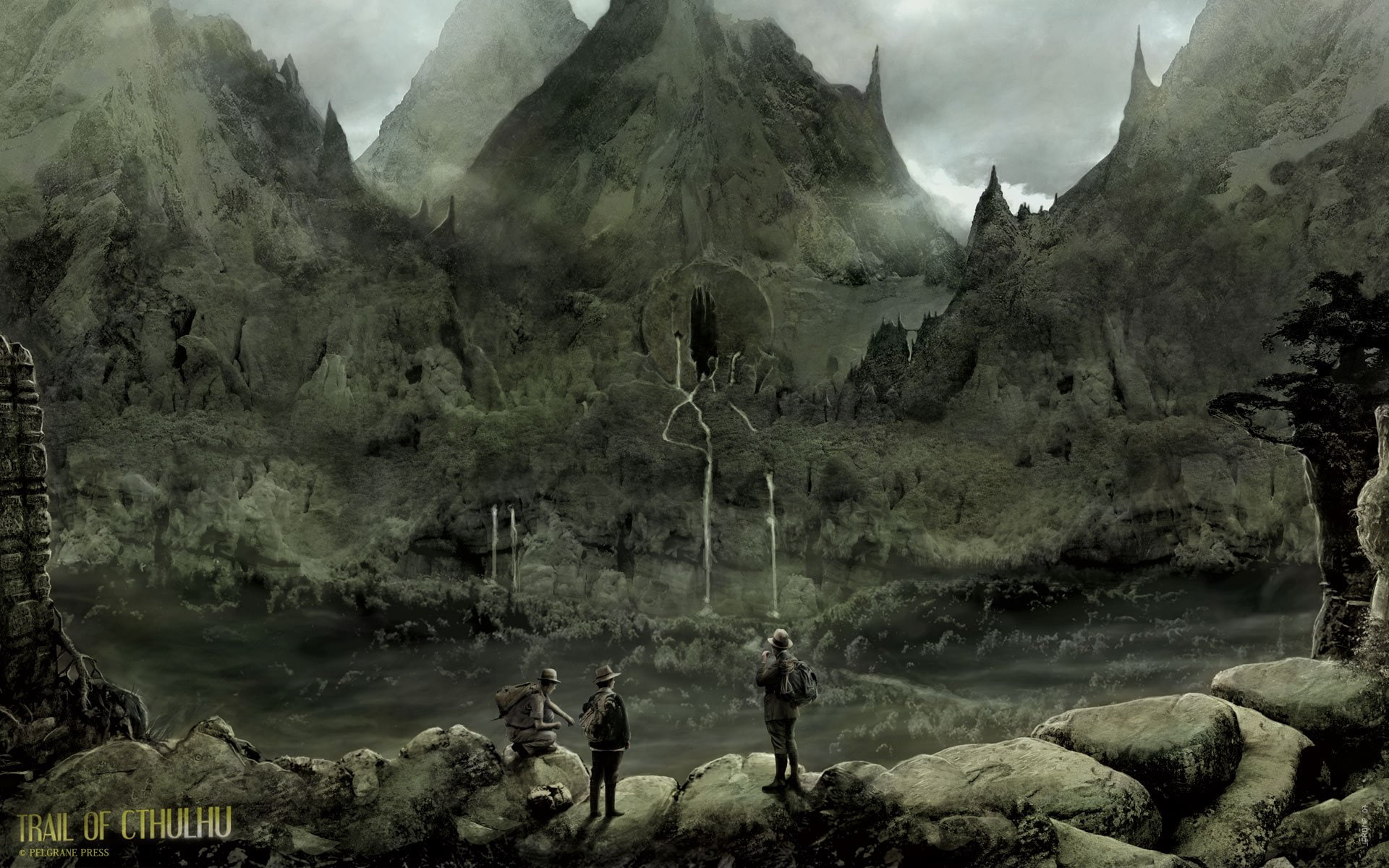 trail of cthulhu, 1080P, survival, cthulhu, call, rpg, shooter, trail, horror, fantasy, HD Wallpaper