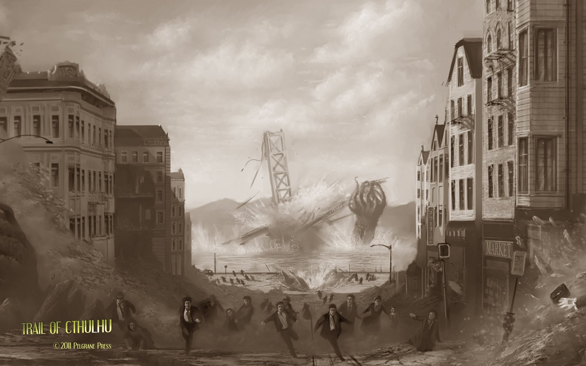 1080P, shooter, trail of cthulhu, survival, call, rpg, fantasy, horror, trail, cthulhu, HD Wallpaper