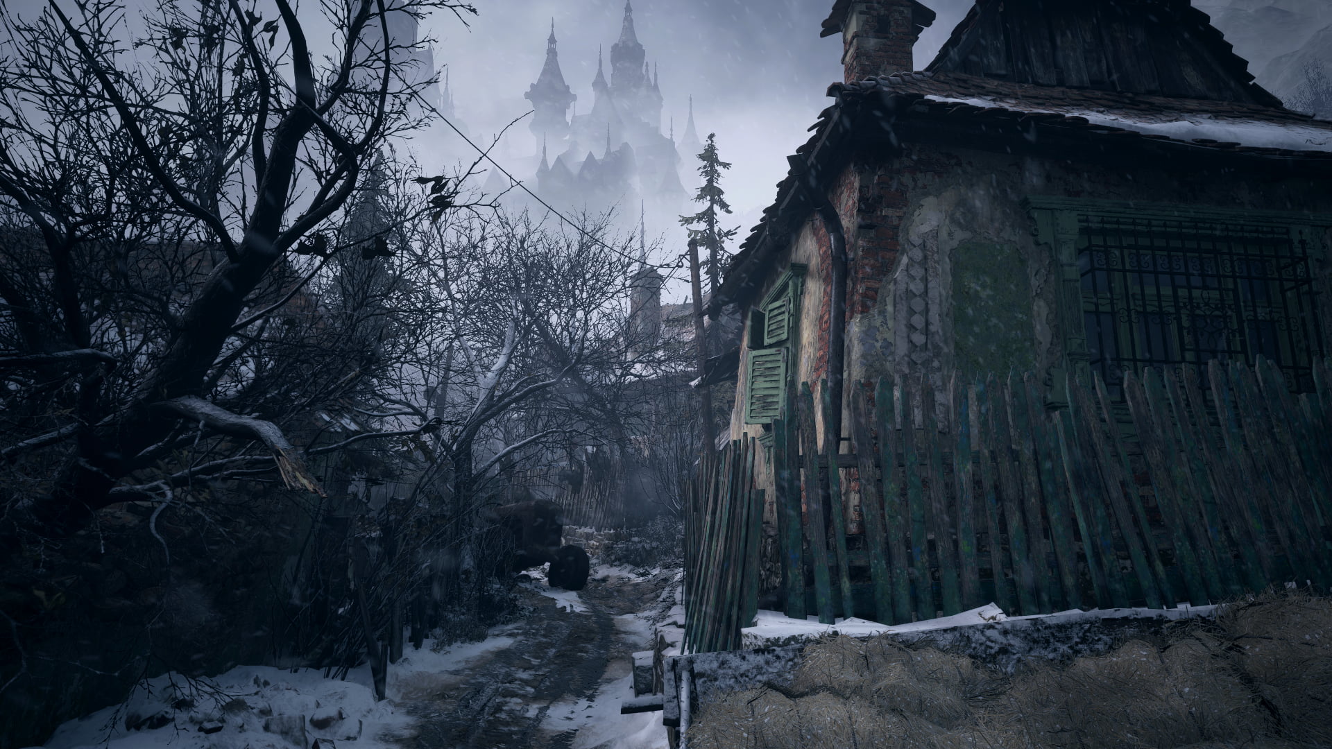 village, 1080P, Resident Evil 8: Village, winter, HD Wallpaper