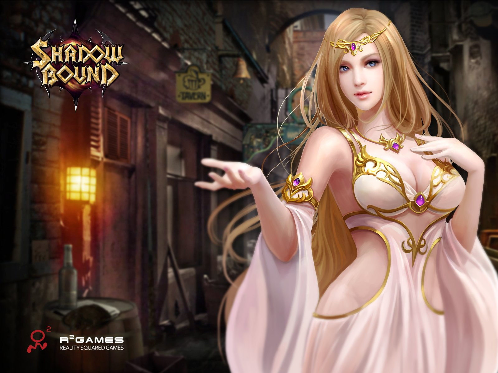 artwork, adventure, babe, shadowbound, rpg, action, 720P, girl, Magic, poster, fantasy, mmo, Fighting, Quest, 1sbound, warrior, HD Wallpaper