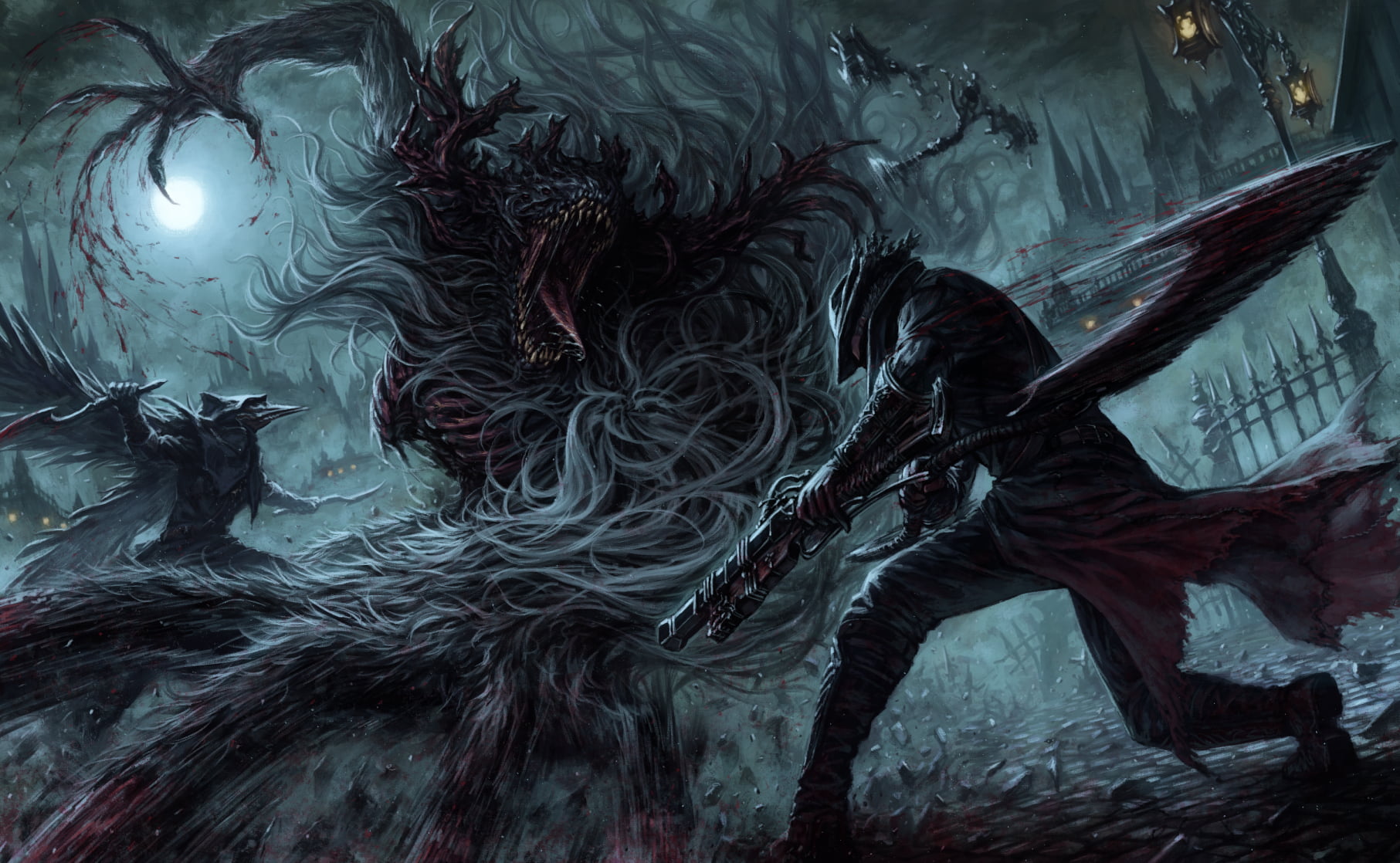 Bloodborne, creature, hunter, 720P, fantasy art, HD Wallpaper