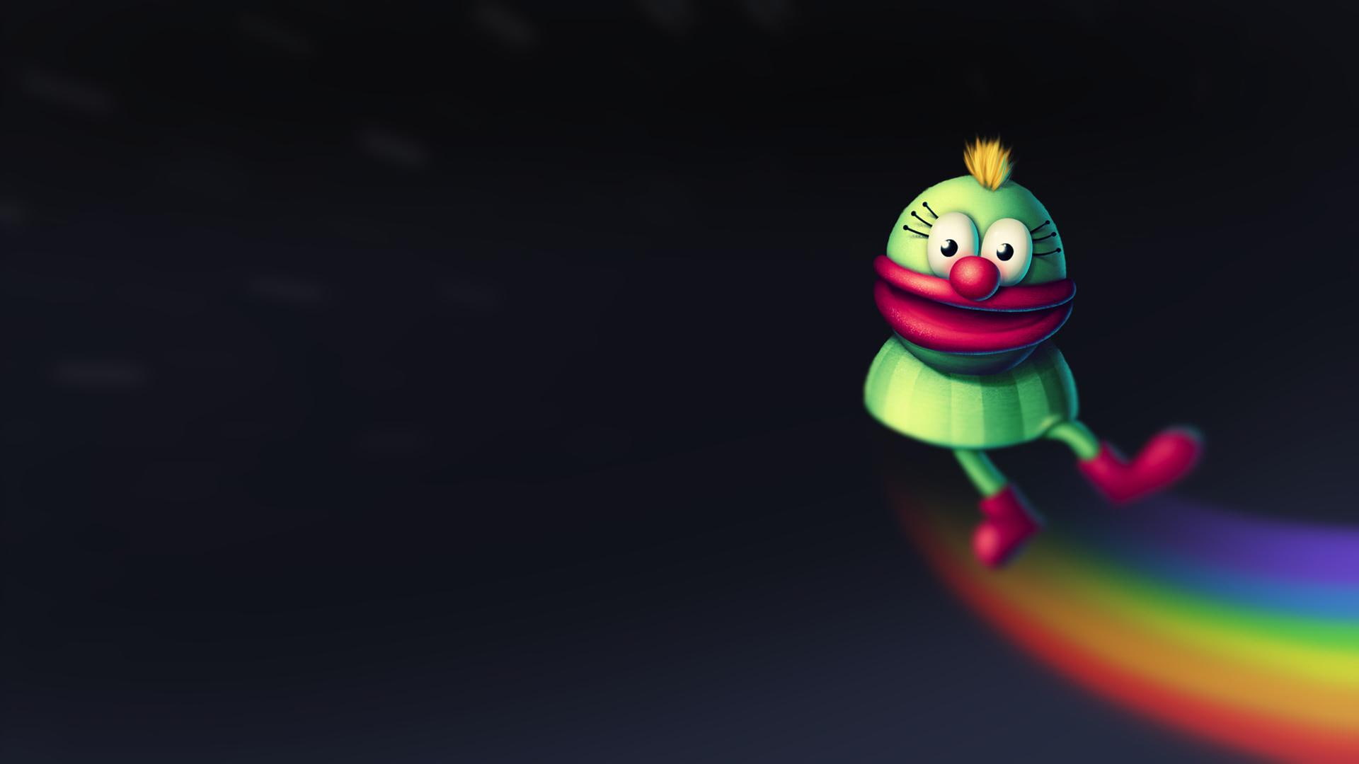1920x1080, creature, character, cartoon, funny, green, 1080P, digital art, HD Wallpaper