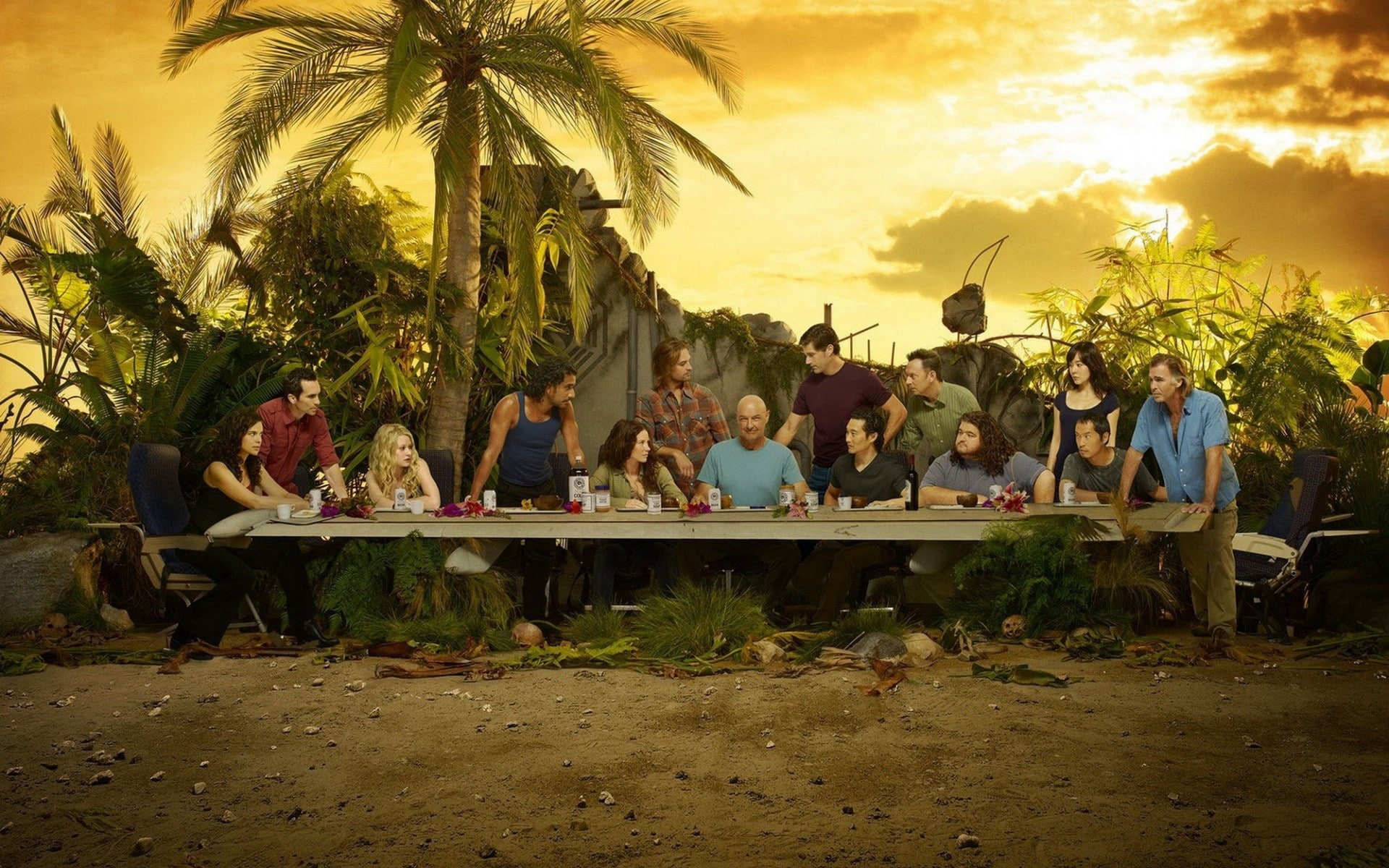 entertainment, cast, x, supper, art, lost, hd, television, 1080P, series, tv, Lost (TV Series), HD Wallpaper