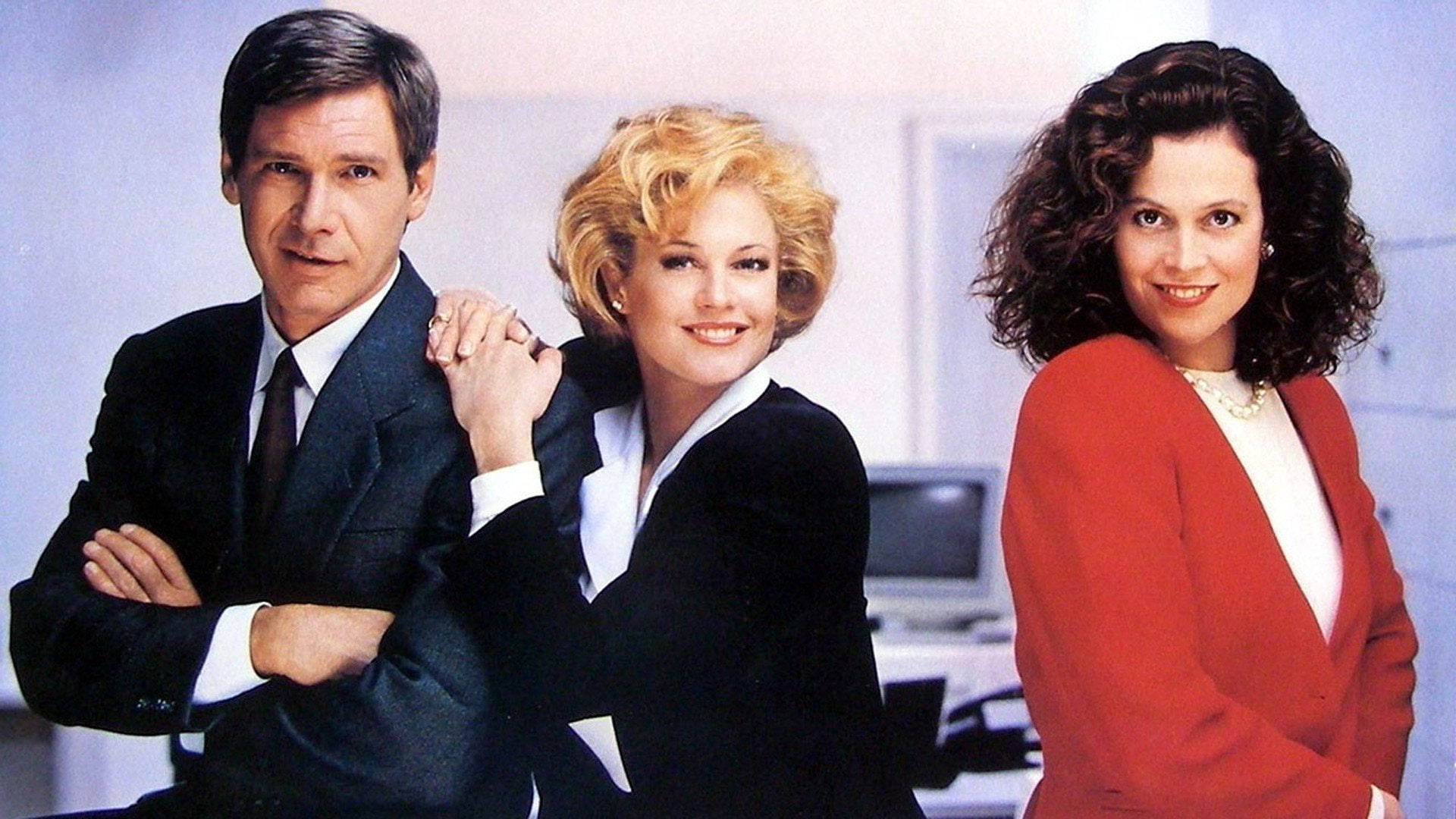 Sigourney Weaver, Harrison Ford, Melanie Griffith, 1080P, Working Girl, Movie, HD Wallpaper