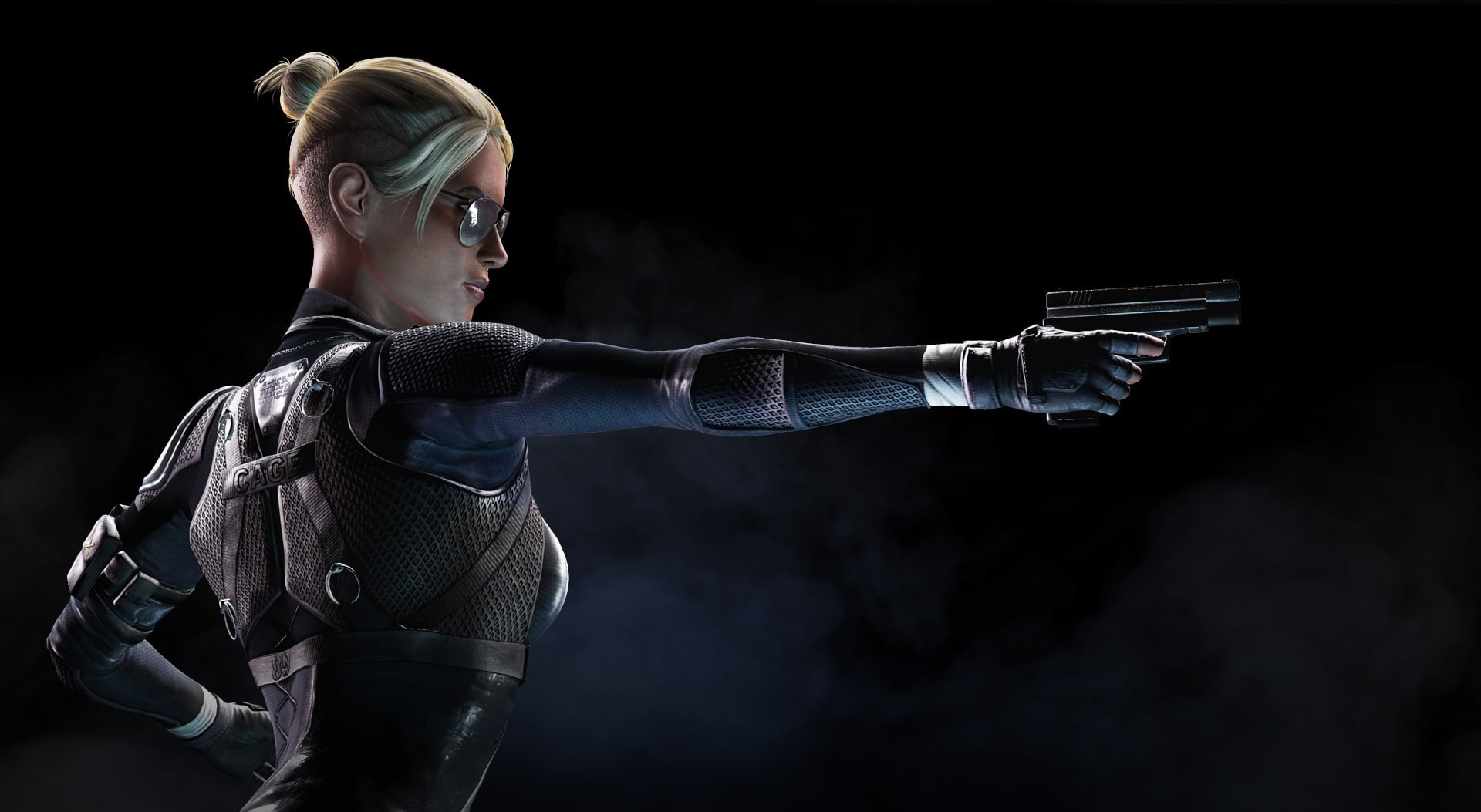 Cassie, strength, Combat, serious, standing, CassieCage, mortal, women, conflict, hair, indoors, Fight, weapon, cage, Games, one person, x, Mortal Kombat, HD Wallpaper