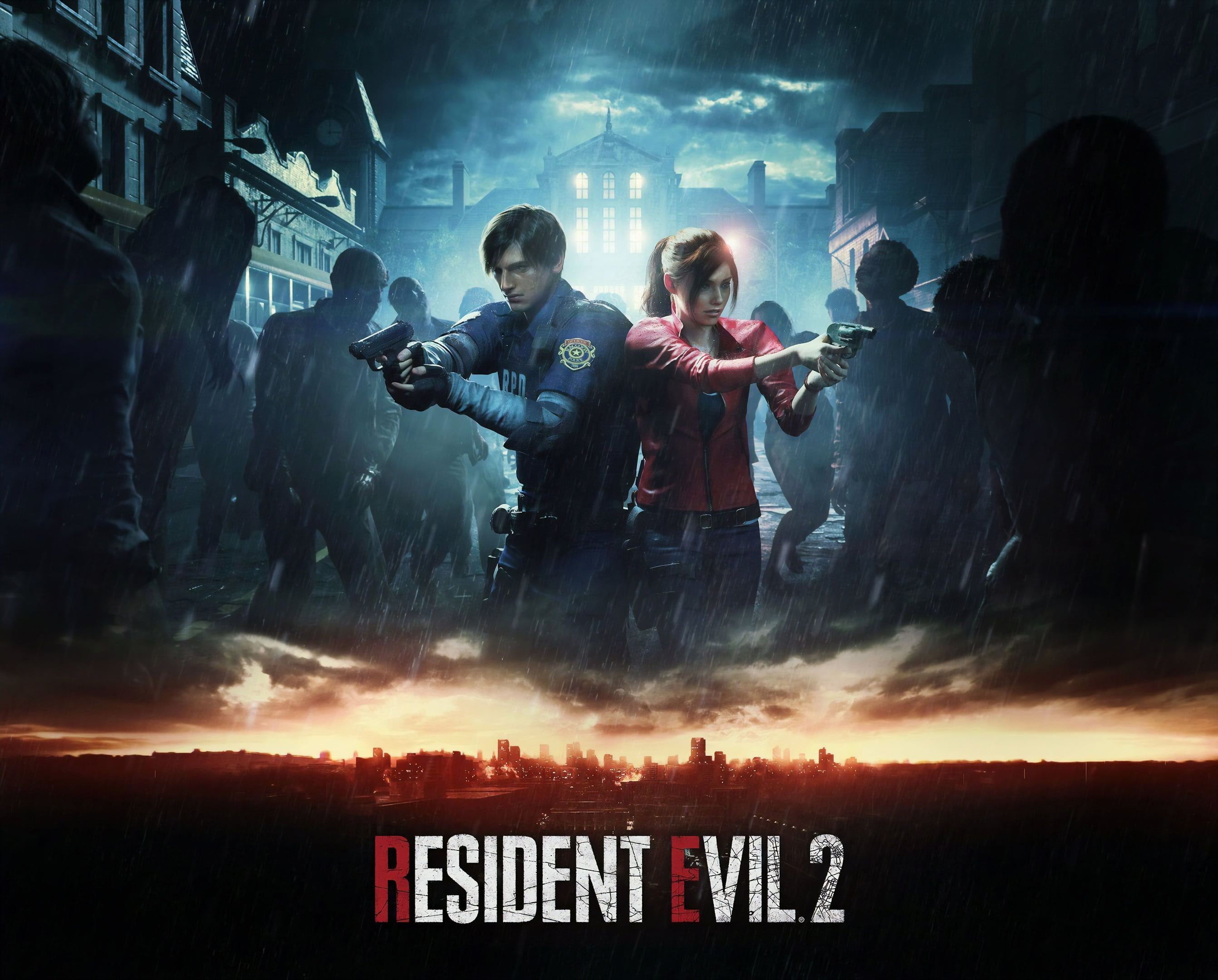 Weapons, Resident Evil 2 (2019), Claire Redfied, Zombies, Game, Leon Kennedy, Capcom, 2K, Raccoon City, HD Wallpaper
