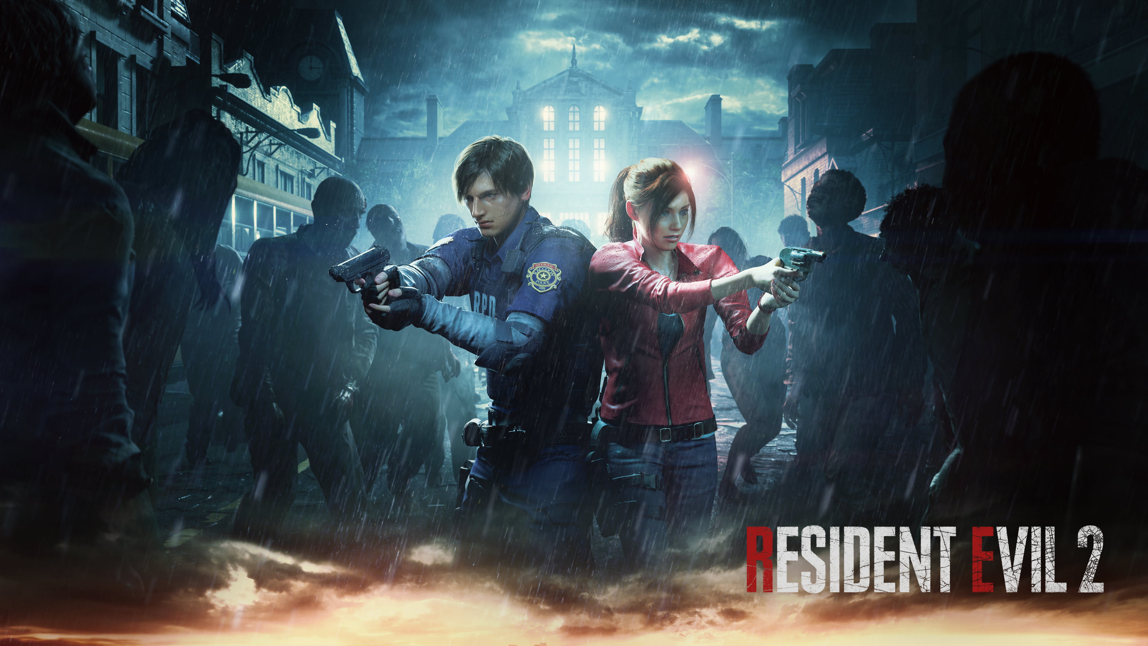 4K, Claire Redfield, Resident Evil, Resident Evil 2 (2019), Leon S. Kennedy, HD Wallpaper