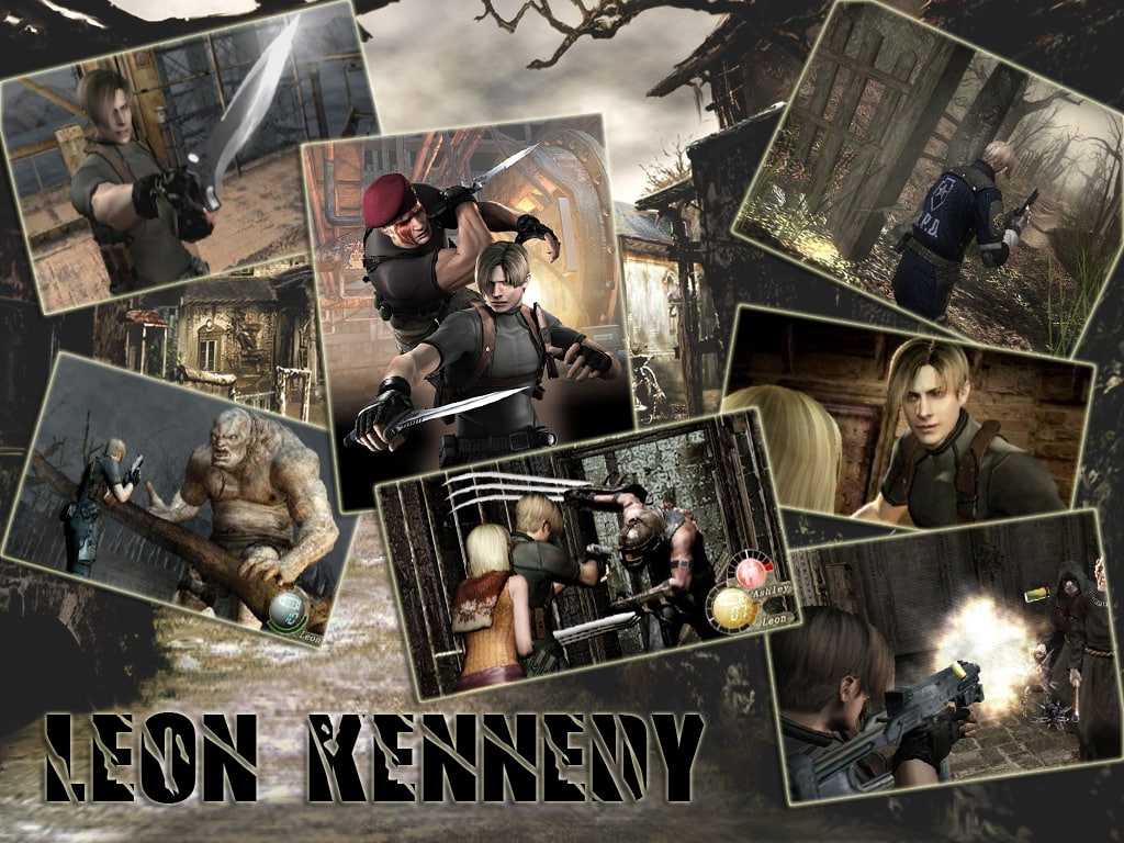 kennedy, knife, Leon, s, horror, hd, games, art, resident, evil, 480P, monsters, ganados, video, HD Wallpaper
