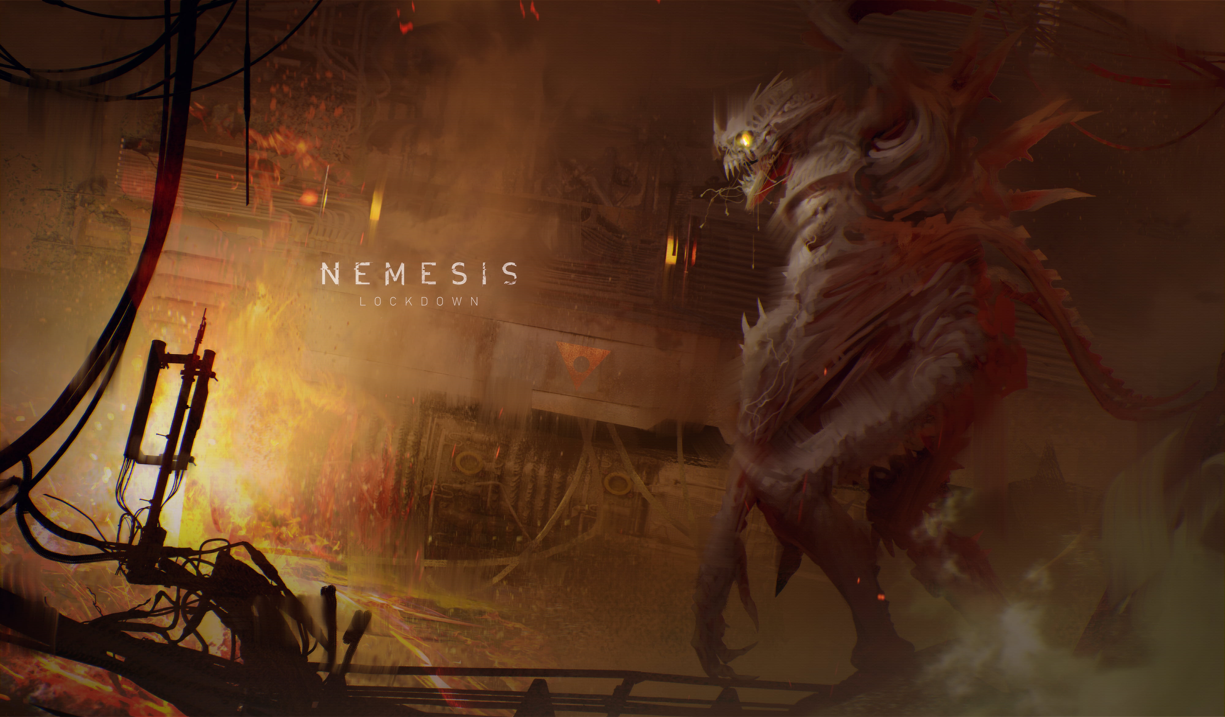 board games, science fiction, Nemesis, logo, Lockdown, 4K, HD Wallpaper