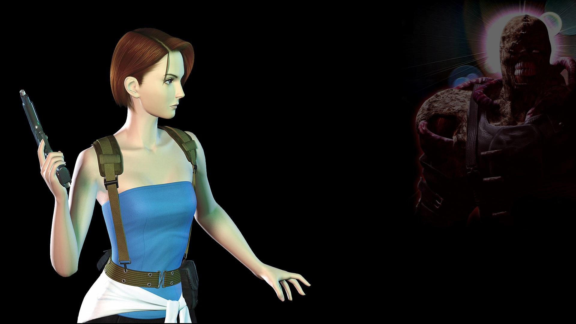 adult, mannequin, hairstyle, female likeness, people, clothing, beautiful woman, teenager, shopping, waist up, women, dark, 1080P, resident evil 3 nemesis, HD Wallpaper