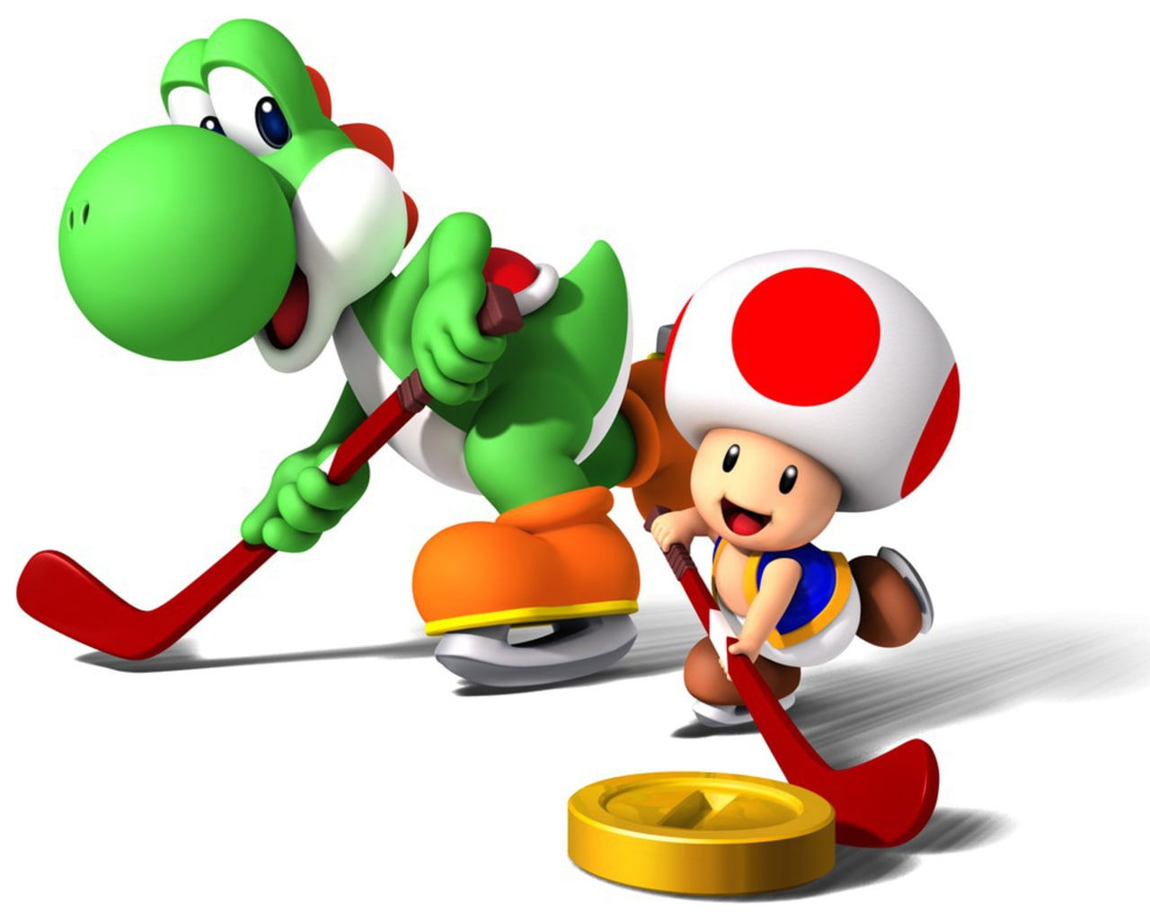 yoshi, big eyes, big, games, eyes, playing, cartoons, 720P, playing games, HD Wallpaper