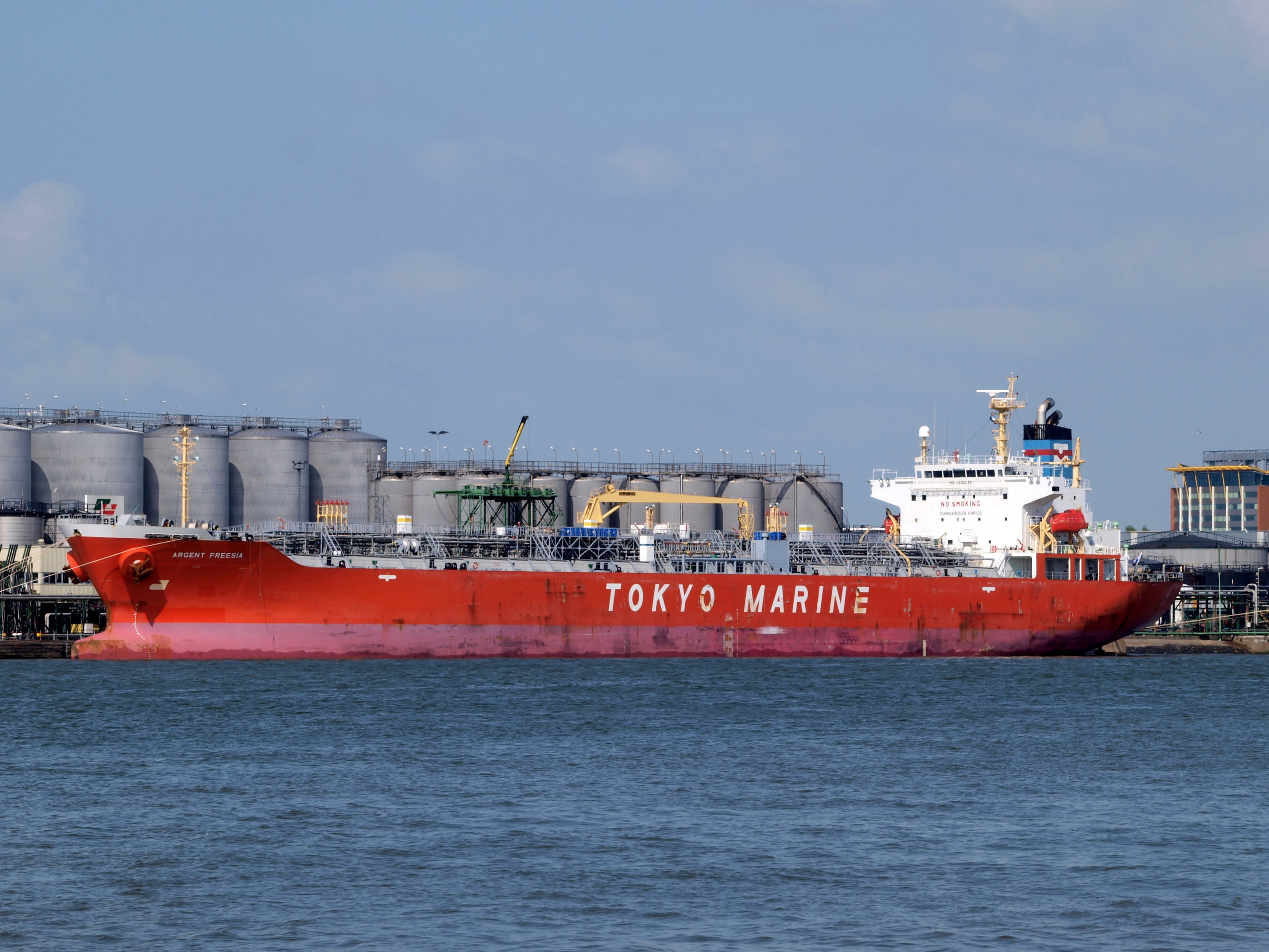 cargo, vessel, industry, freight, water, port, refinery, ship, transportation, no people, business, fuel and power generation, freight Transportation, sky, HD Wallpaper