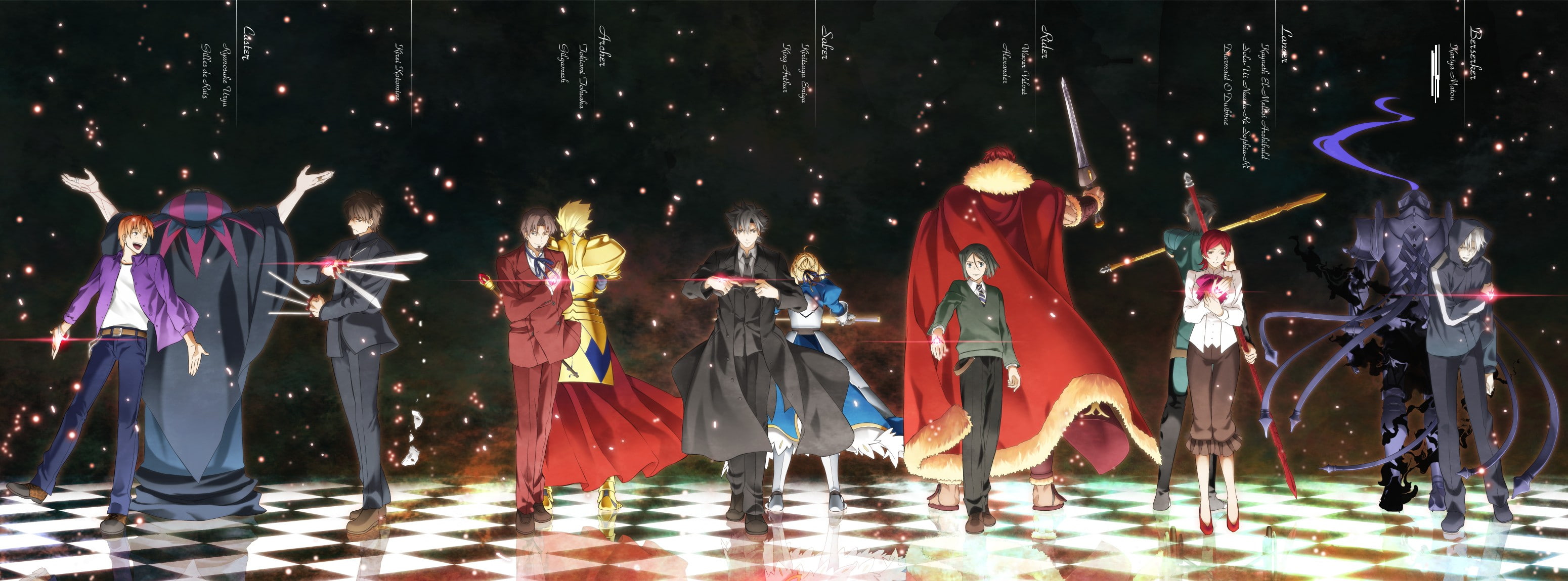 2K, Rider (FateZero), Berserker (FateZero), Kiritsugu Emiya, Archer (FateStay Night), FateZero, Lancer (FateZero), Saber, HD Wallpaper