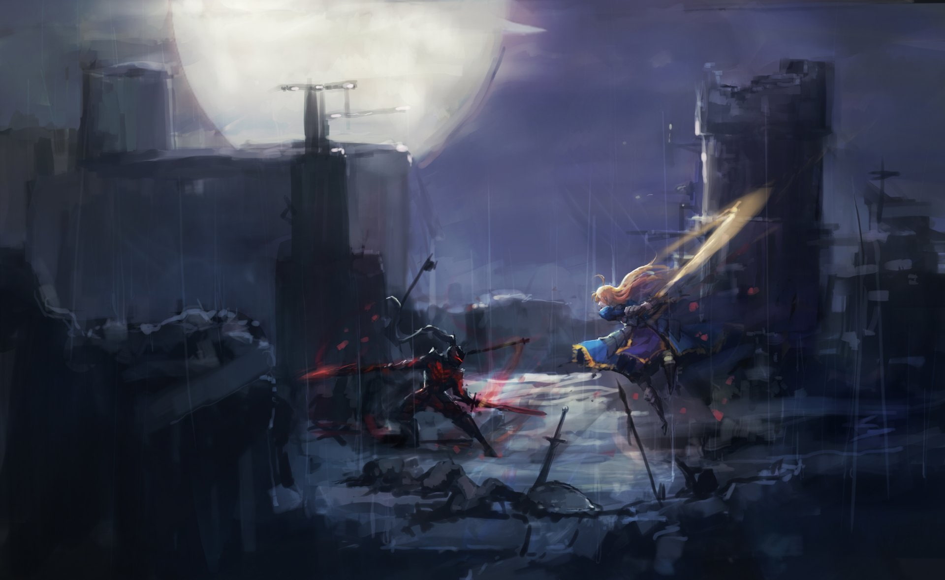 Fate Series, Fate/Zero, Saber (Fate Series), 1080P, Berserker (Fate/Zero), HD Wallpaper