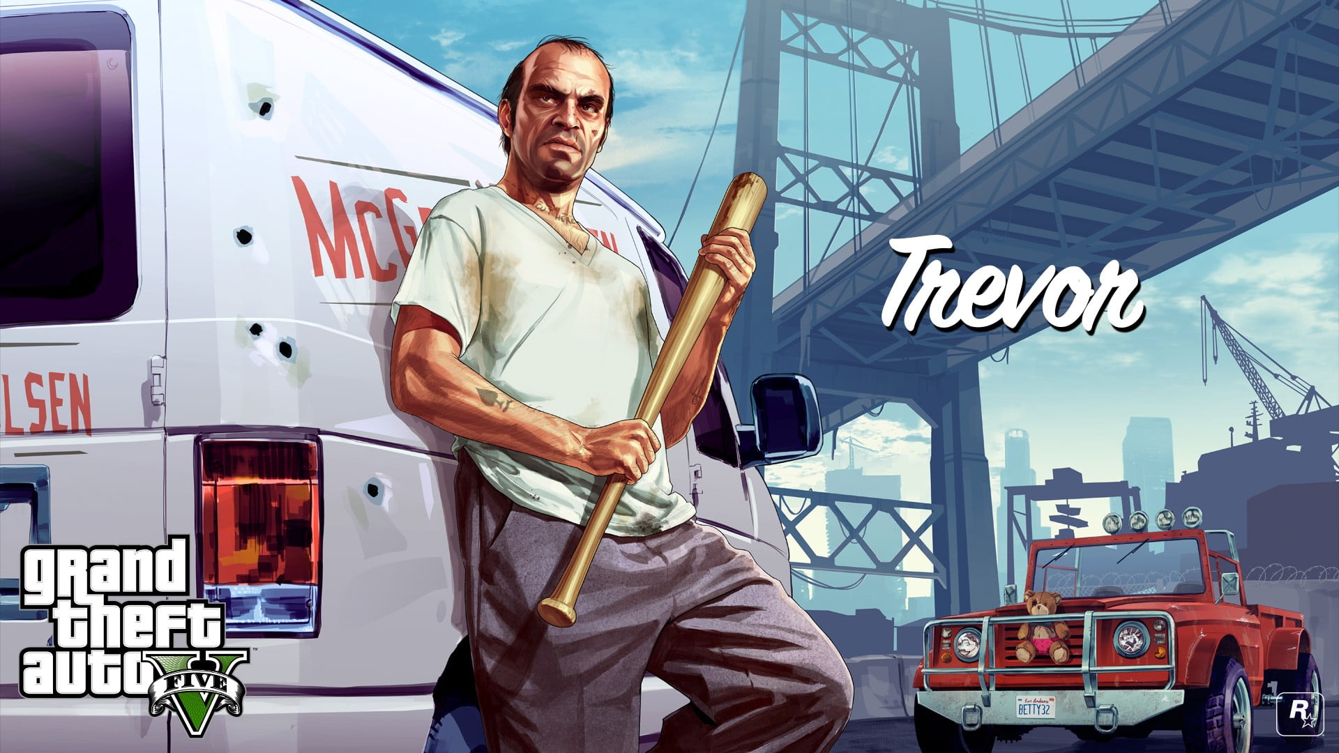 transportation, trevor, Grand Theft Auto V, theft, lifestyles, standing, occupation, 1080P, adult, clothing, Rockstar Games, males, video game characters, HD Wallpaper
