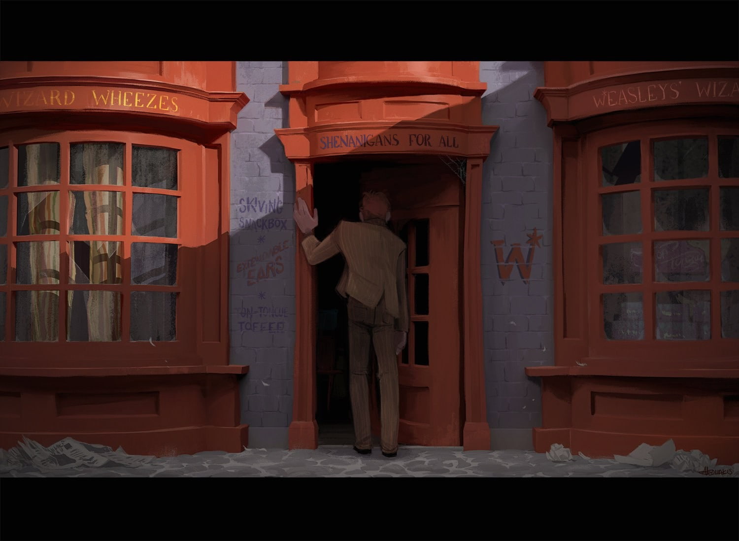 entrance, one person, 720P, lifestyles, day, standing, orange color, clothing, Alexandria Neonakis, architecture, building, door, outdoors, men, women, HD Wallpaper