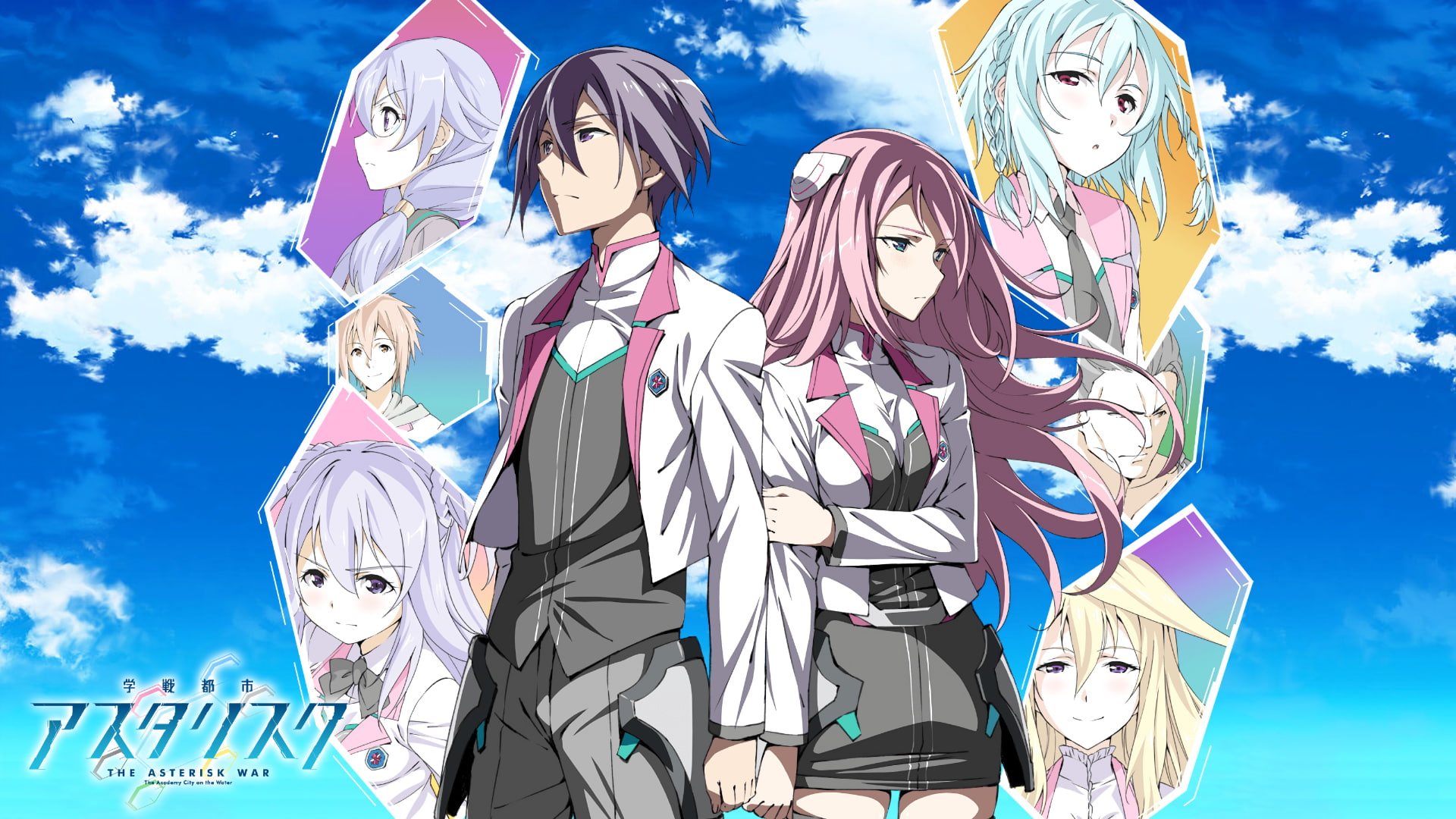 Kirin Toudou, Saya Sasamiya, Haruka Amagiri, Eishirou Yabuki, Lester MacPhail, Gakusen Toshi Asterisk, 1080P, Ayato Amagiri, Claudia Enfield, Anime, The Asterisk War: The Academy City on the Water, HD Wallpaper