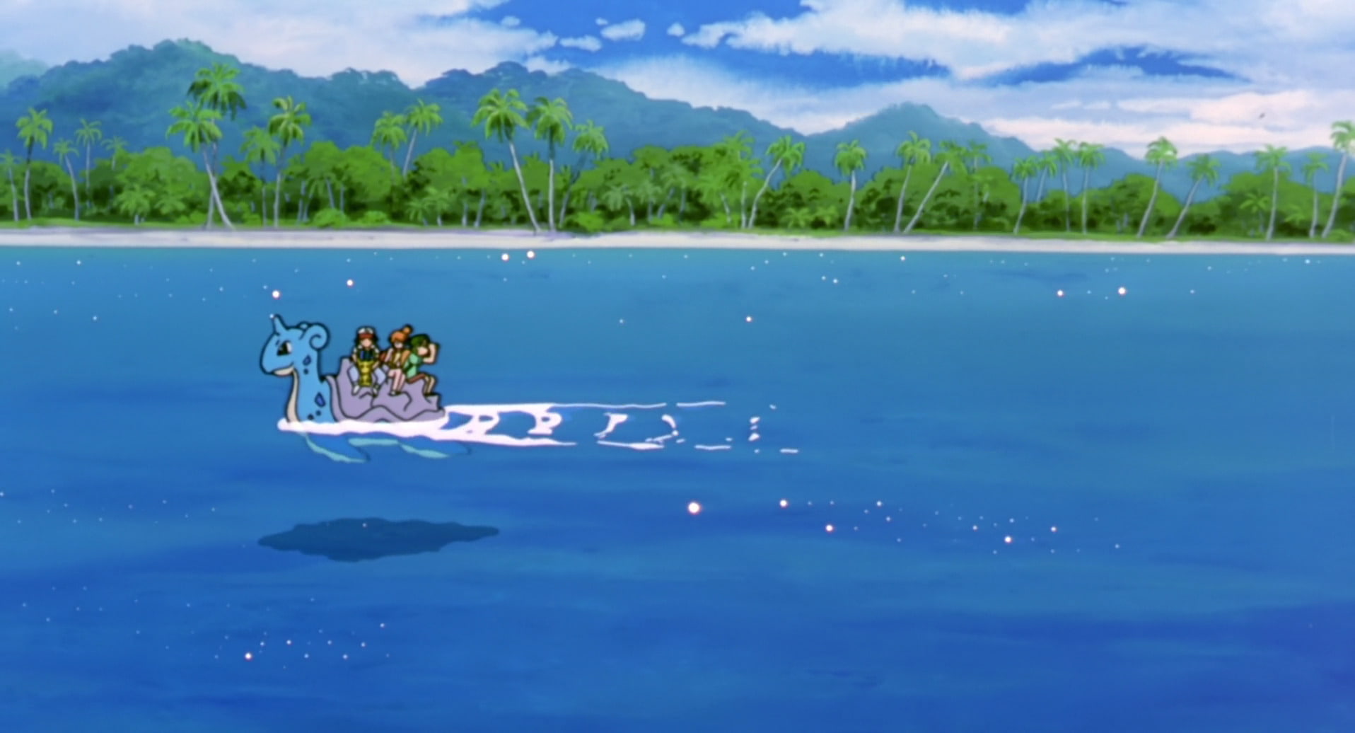 Pikachu, Ash (Pokémon), Misty (Pokémon), 720P, Lapras (Pokémon), Pokémon: The Movie 2000, Movie, Tracey (Pokémon), HD Wallpaper