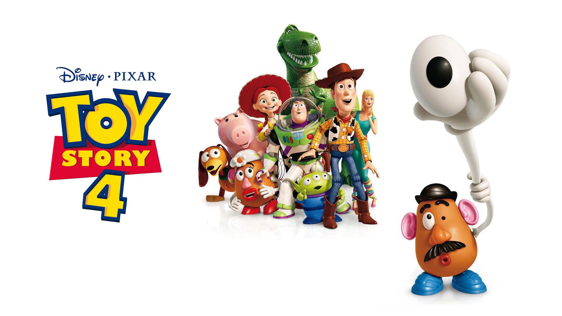 1080P, Buzz Lightyear, white background, simple background, Sheriff Woody, HD Wallpaper