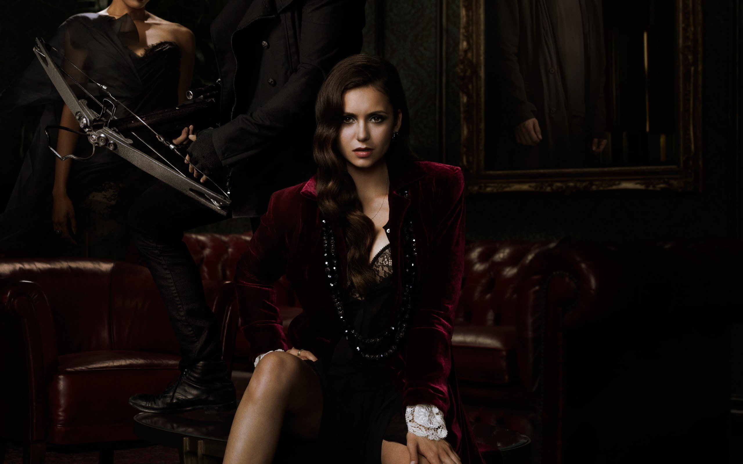 ian, 2K, serie, wesley, vampire, diaries, paul, dobrev, show, nina, HD Wallpaper