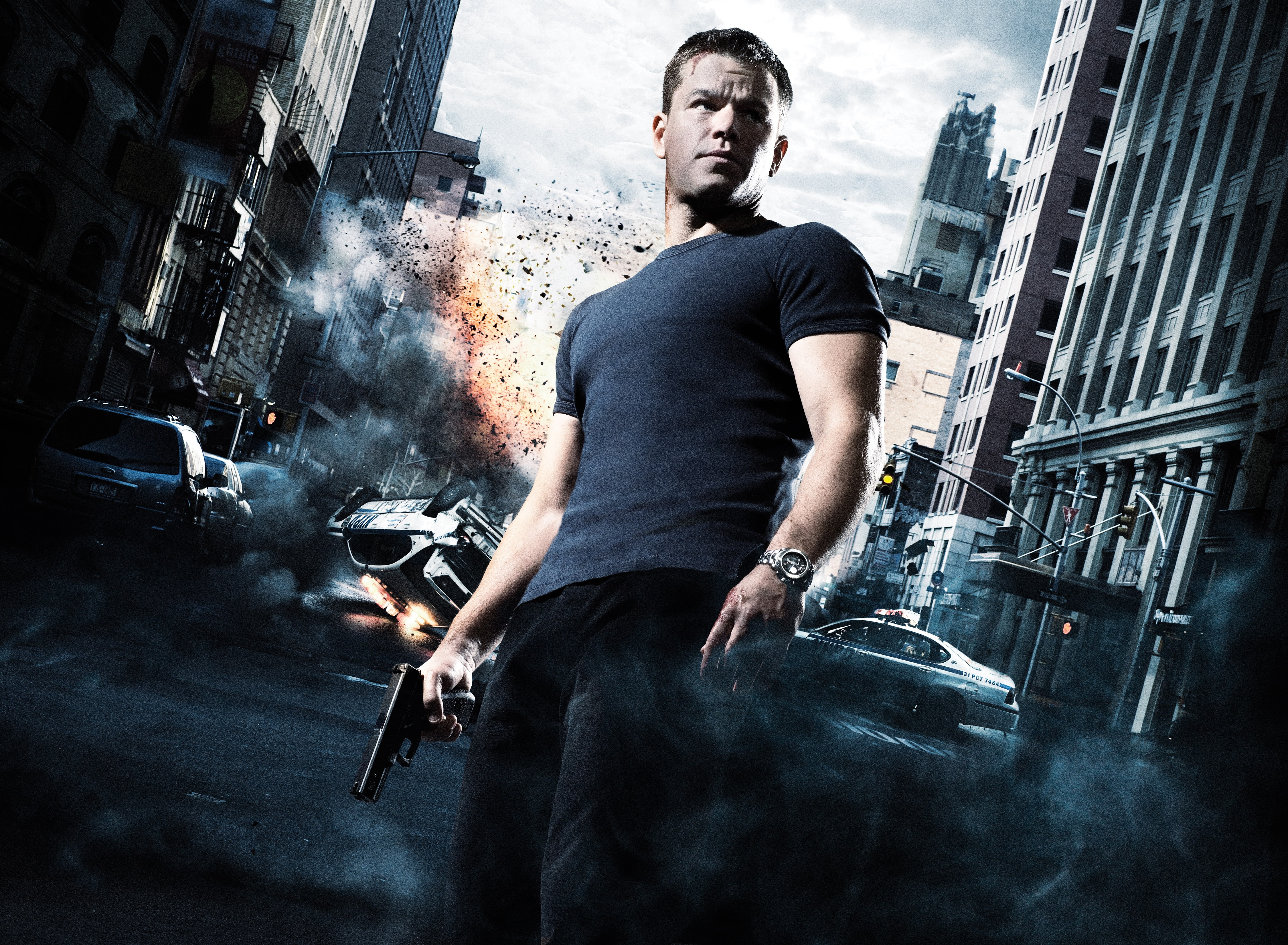 lifestyles, smoke - physical structure, young adult, motion, activity, Movies, men, jason bourne, architecture, casual clothing, young men, one person, HD Wallpaper