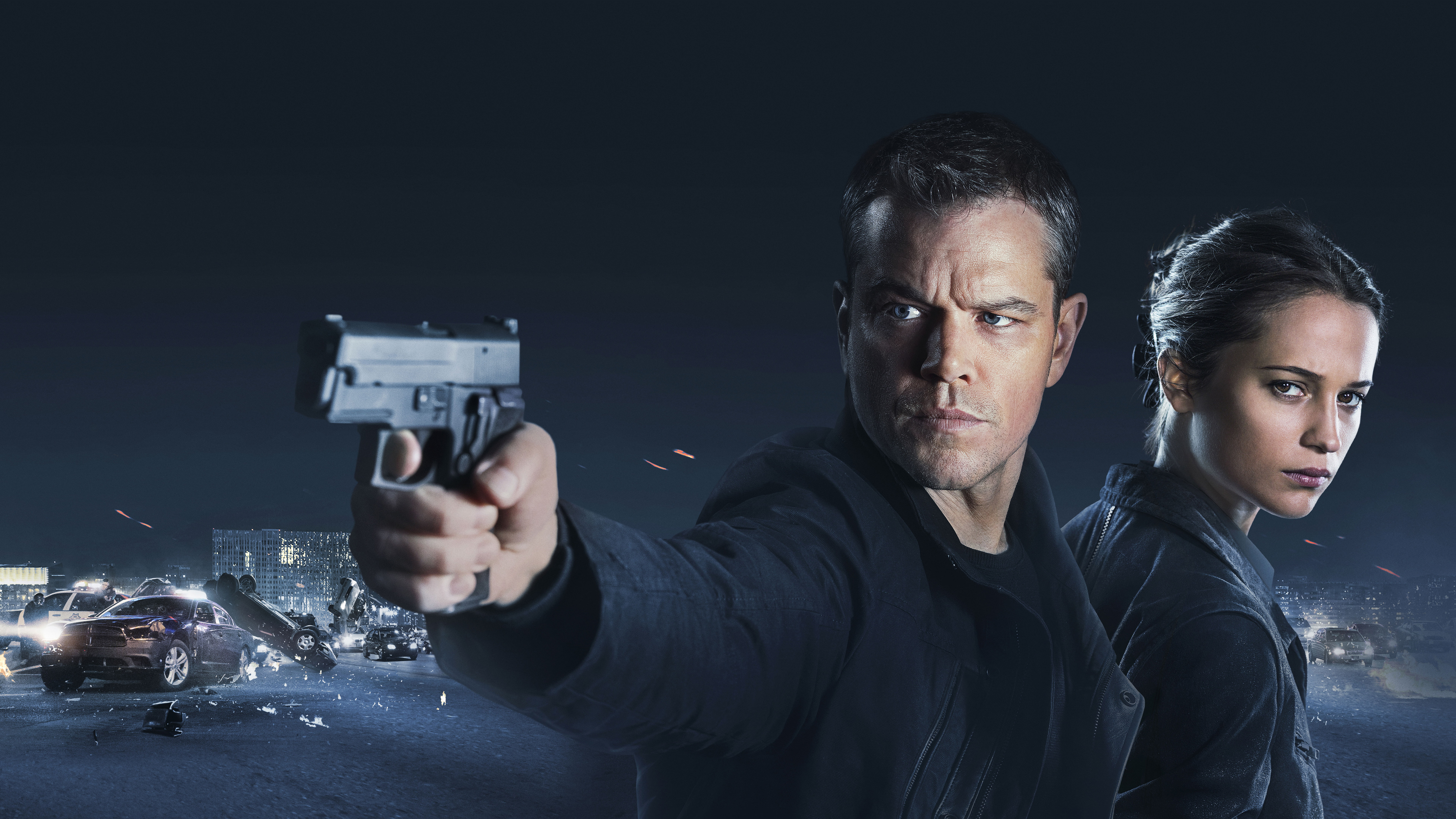 8K, Jason Bourne, Matt Damon, Alicia Vikander, 4K, 8K, HD Wallpaper