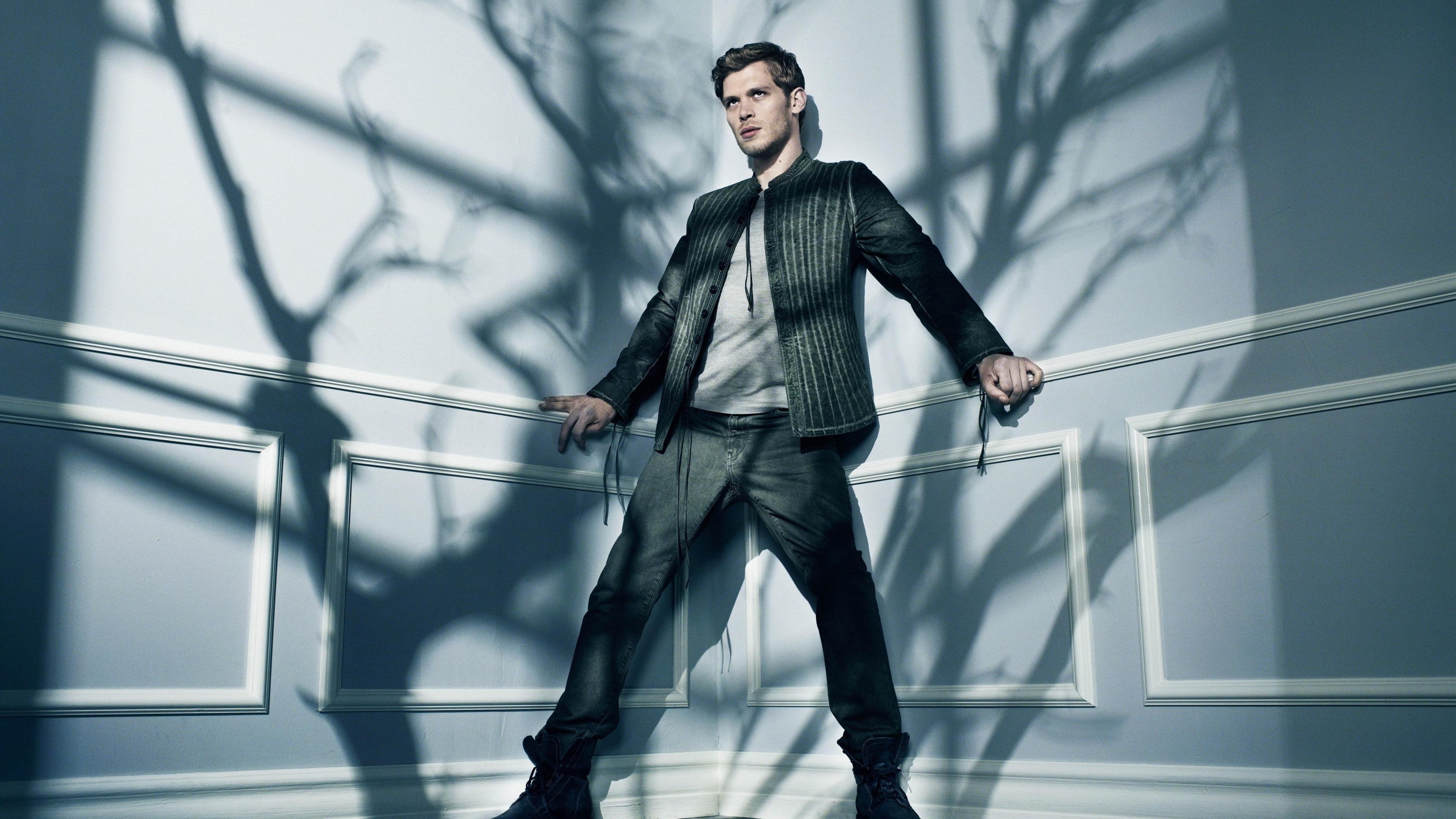 man, The Vampire Diaries, 4K, Best TV series of 2015, leaning, concrete, Niklaus Mikaelson, wall, Most Popular Celebs in 2015, supernatural, Joseph Morgan, HD Wallpaper