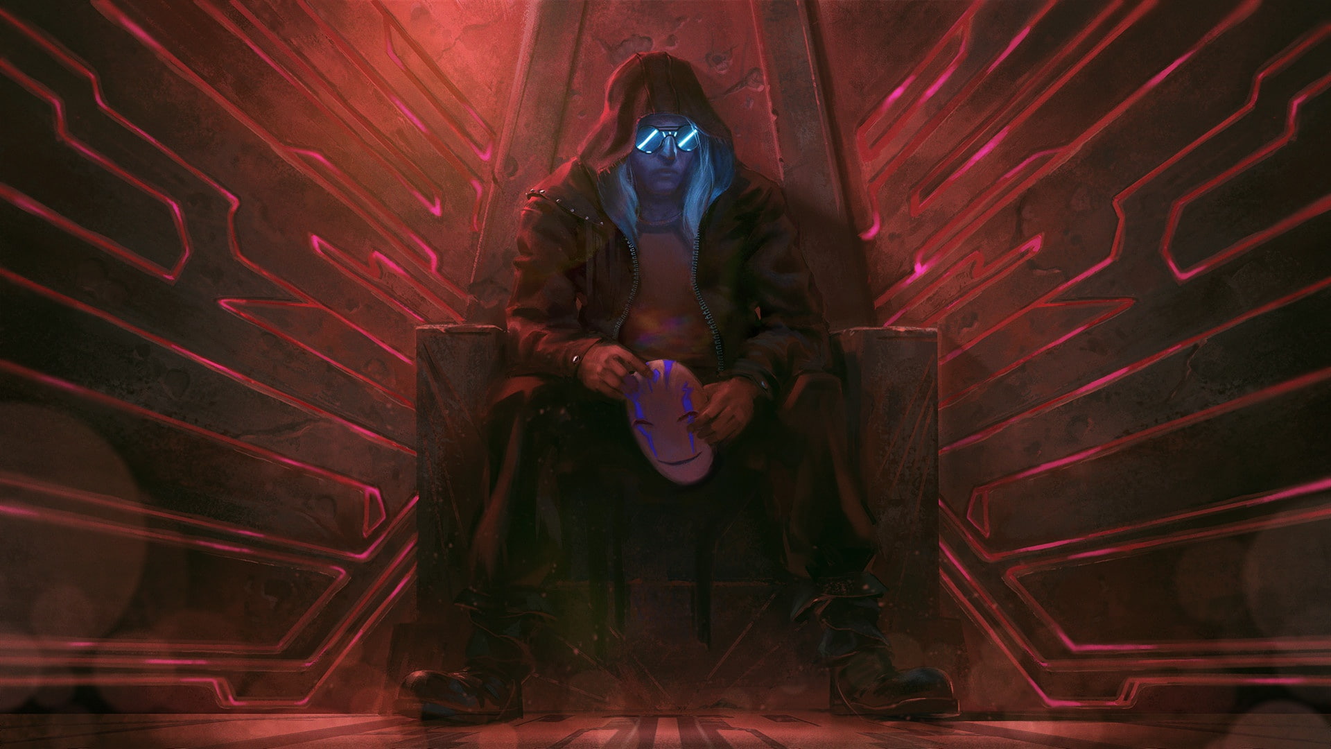 Arkana, 1080P, cyberpunk, hoods, mask, Marvel Cinematic Universe, Klaus Pillon, HD Wallpaper