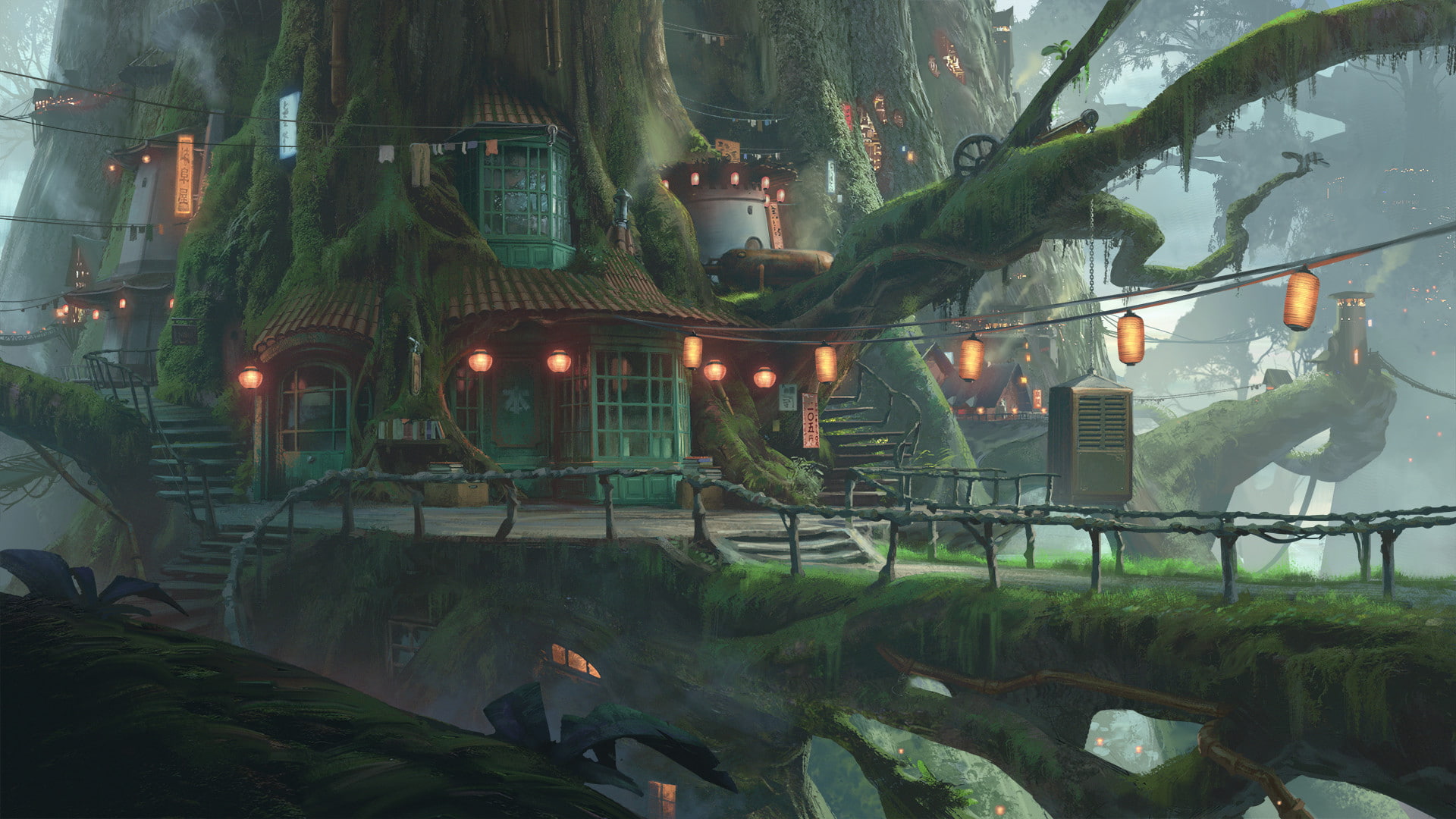 Klaus Pillon, Honya no Poncho, 1080P, fantasy art, HD Wallpaper