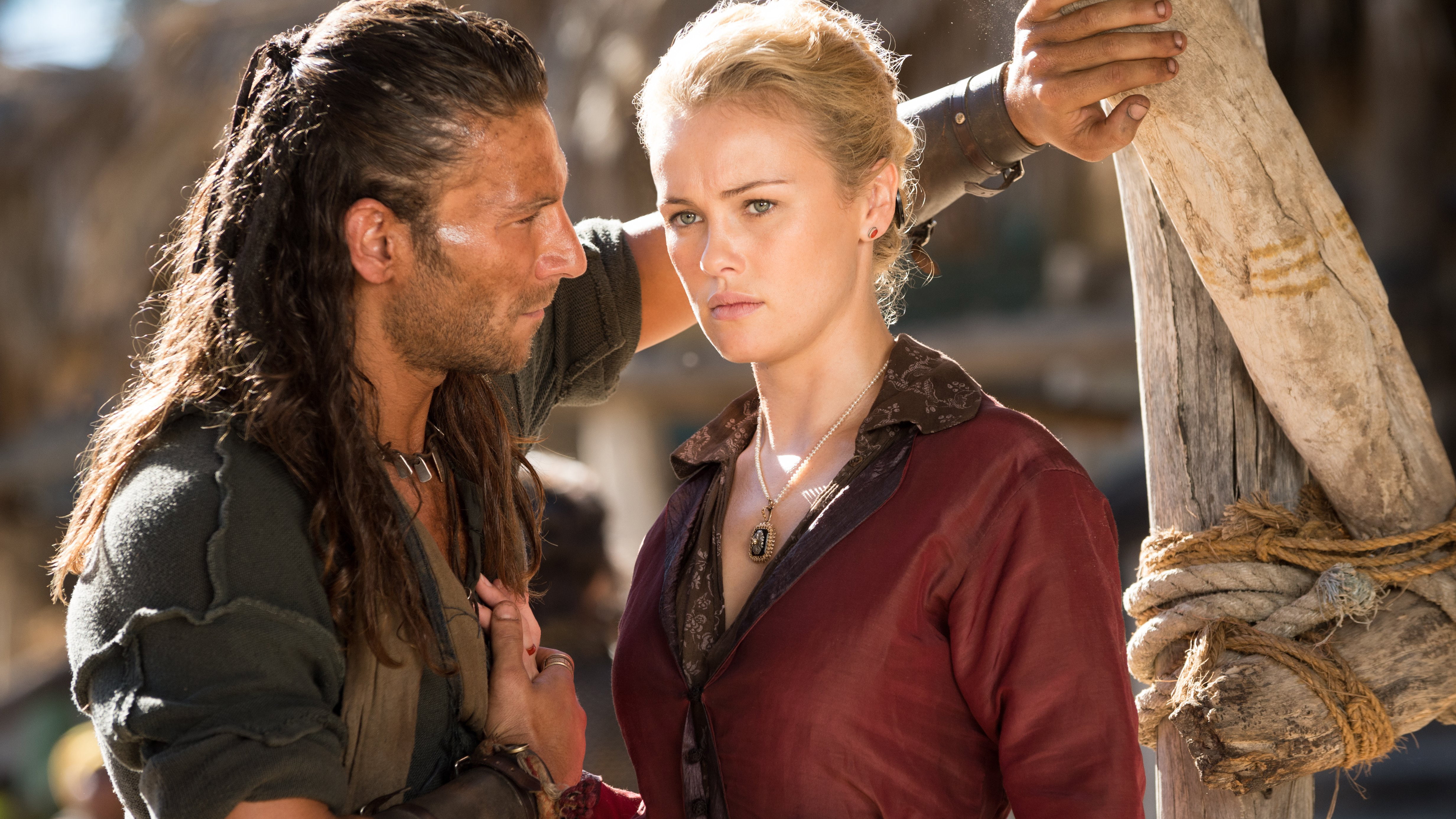 4K, Charles Vane, Hannah New, Black Sails, Eleanor Guthrie, Zach McGowan, Season 4, 4K, HD Wallpaper