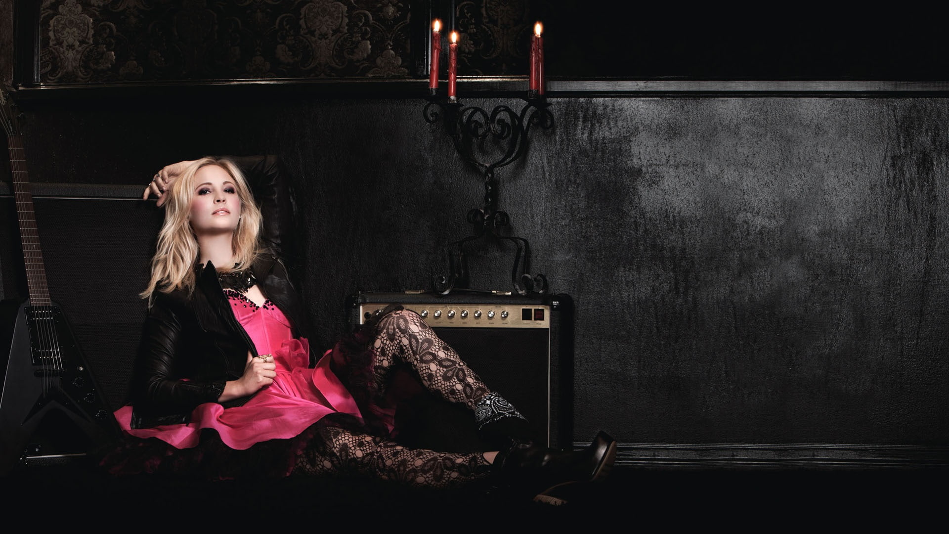 pink, dress, Candice, s, women, mini, Accola, cardigan, black, 1080P, HD Wallpaper