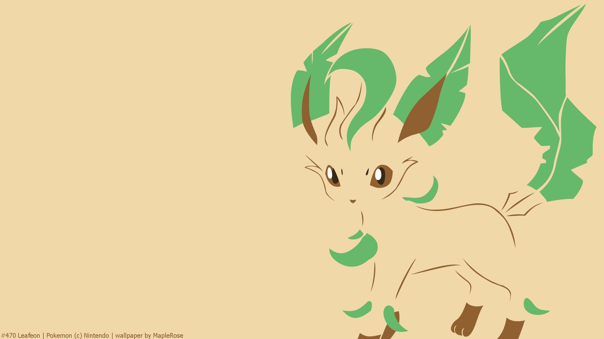 Eeveelutions, Leafeon (Pokémon), 1080P, Pokémon, HD Wallpaper