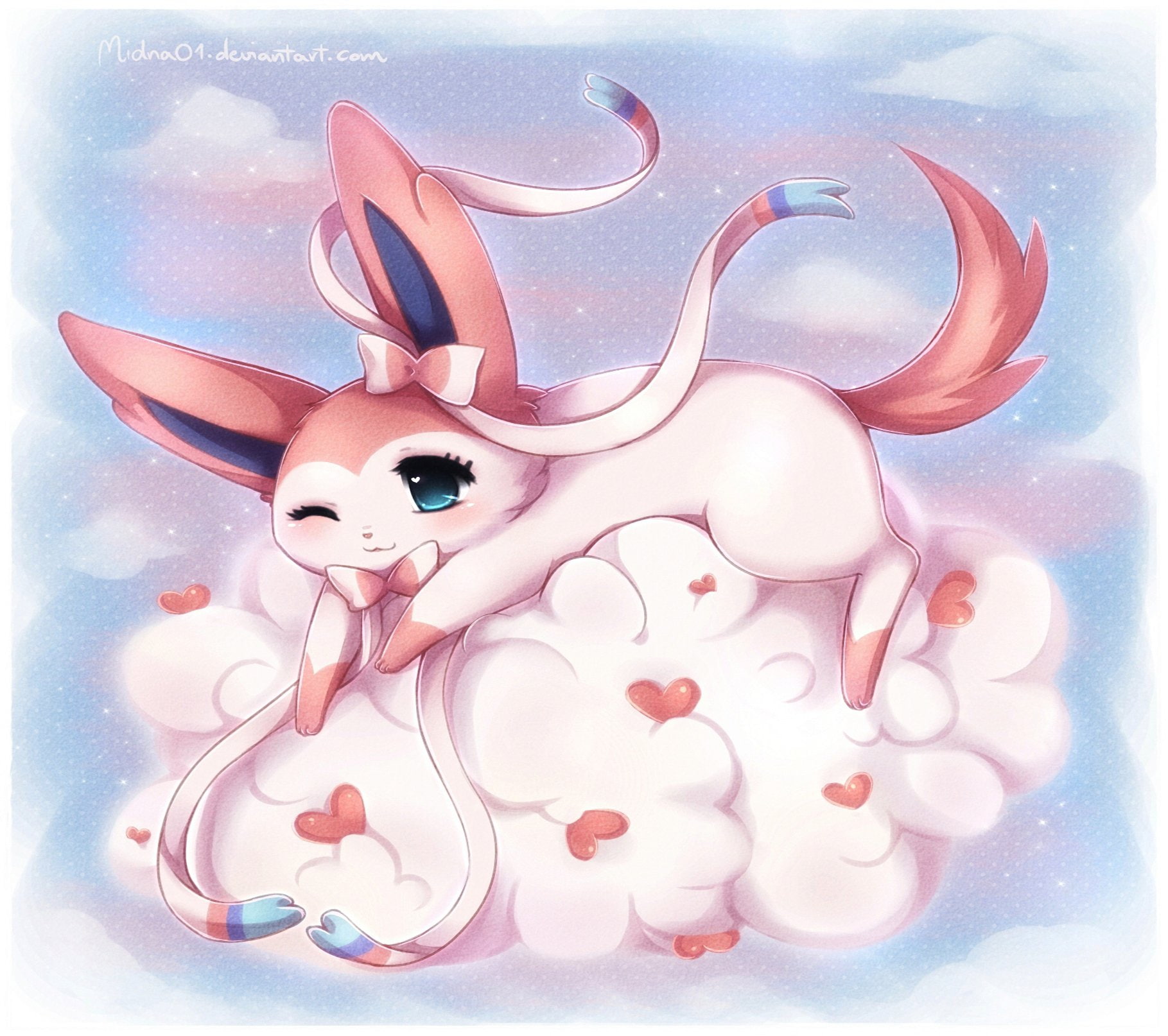 Pokémon, Sylveon (Pokémon), 720P, Eeveelutions, HD Wallpaper